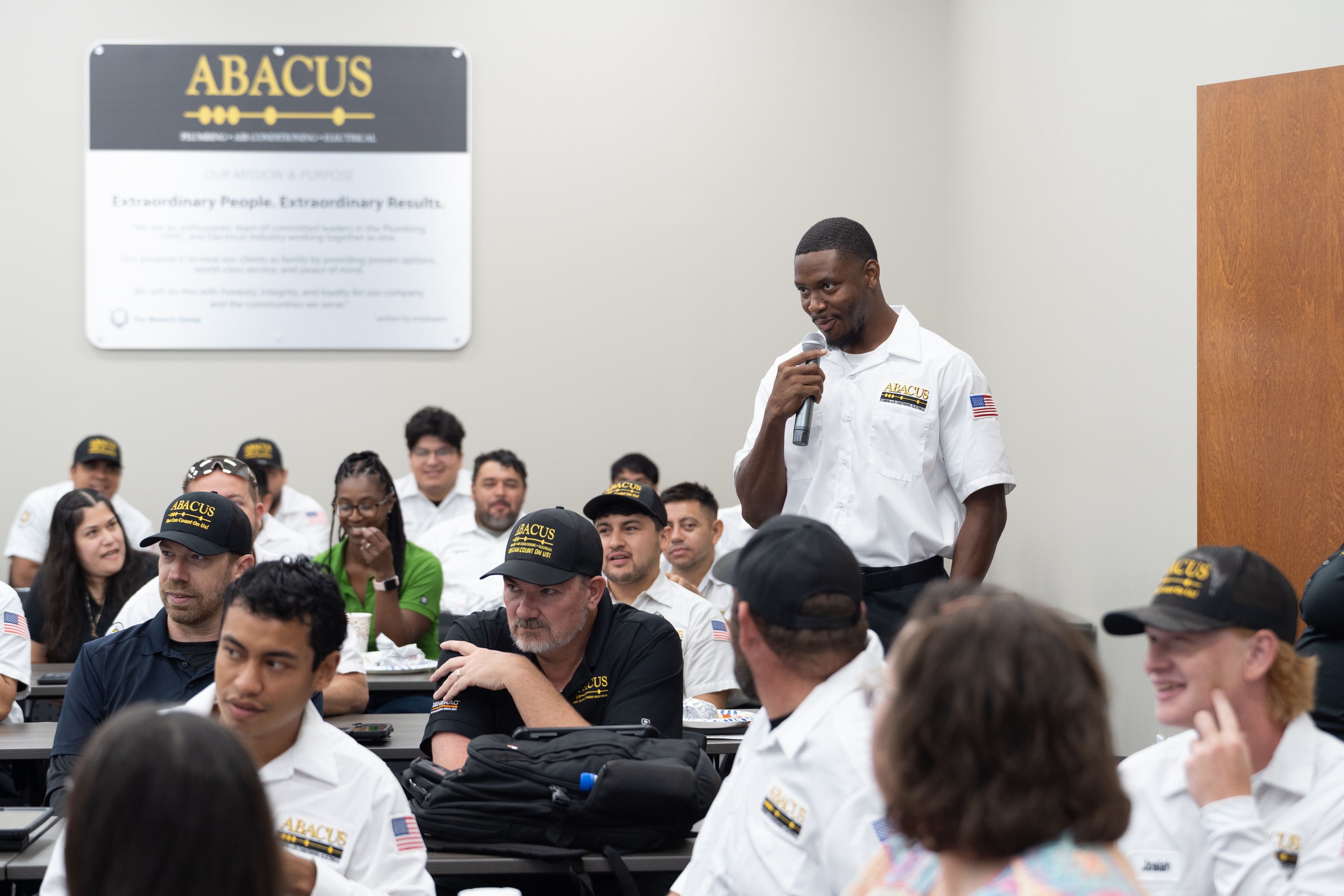Abacus Plumbing, Air Conditioning, & Electrical shows dedication to training and professionalism, building trust through consistent team standards.