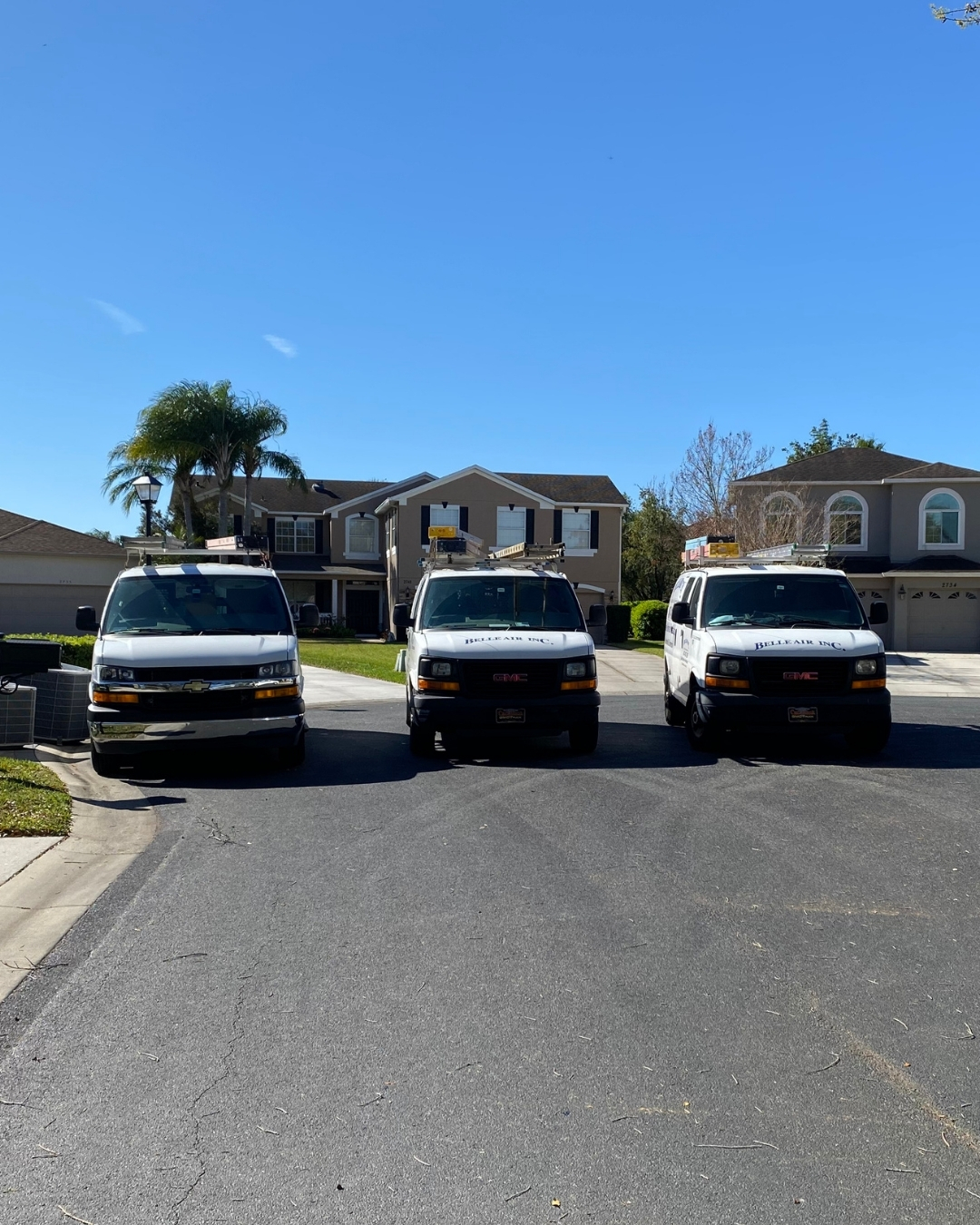 Trust Belle Air to bring professional HVAC solutions directly to your neighborhood with our reliable fleet.