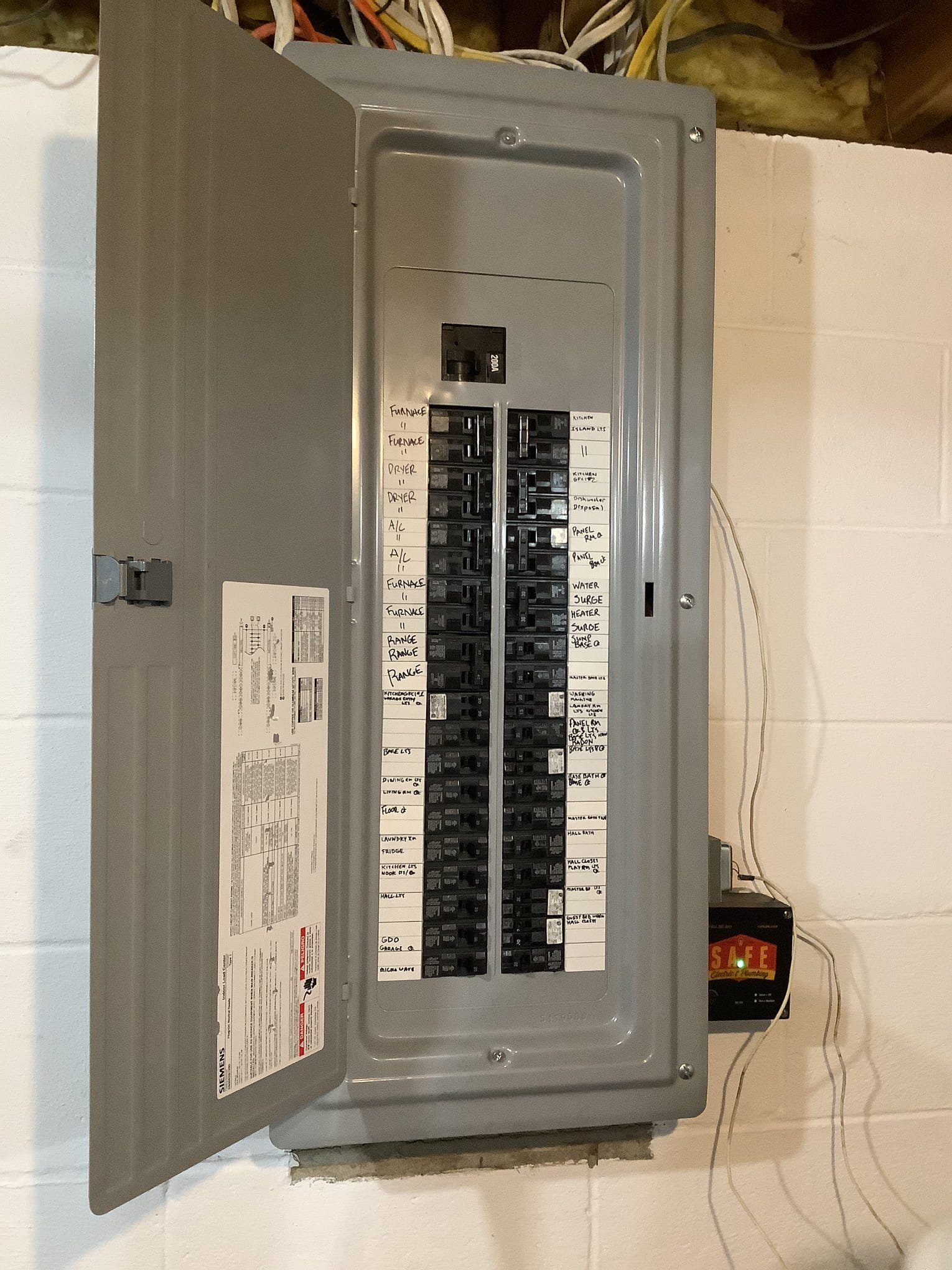 Ensure your home’s electrical safety and reliability with Safe Electric and Plumbing’s expert panel installations.