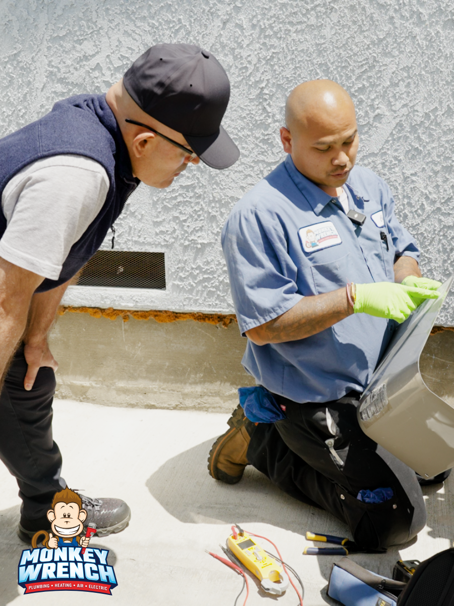 Experience top-notch customer service and professionalism with Monkey Wrench Plumbing, Heating, Air & Electric.