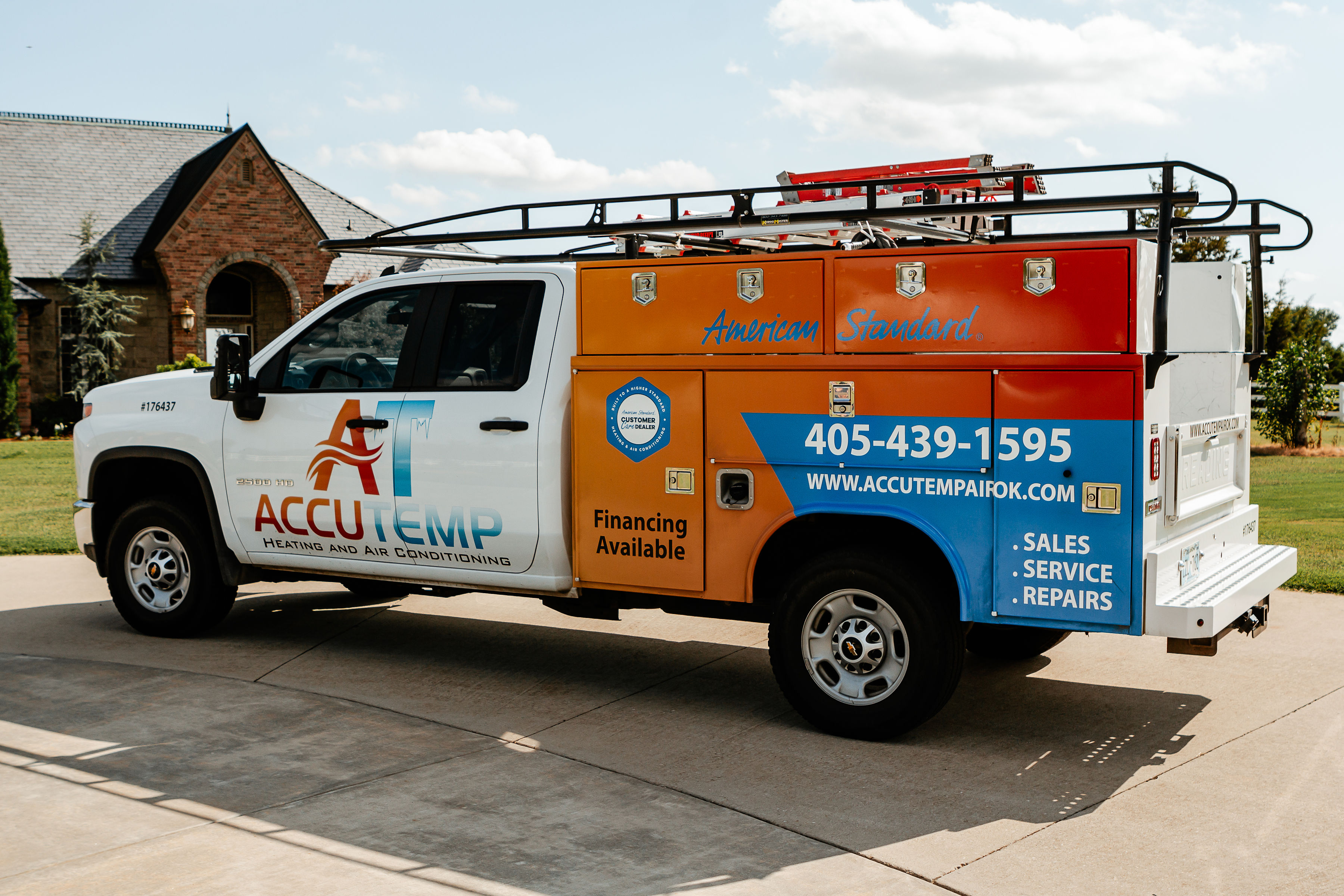 Trust AccuTemp Heating & Air Conditioning for professional, punctual service at your home, backed by clearly labeled trucks and accessible financing.