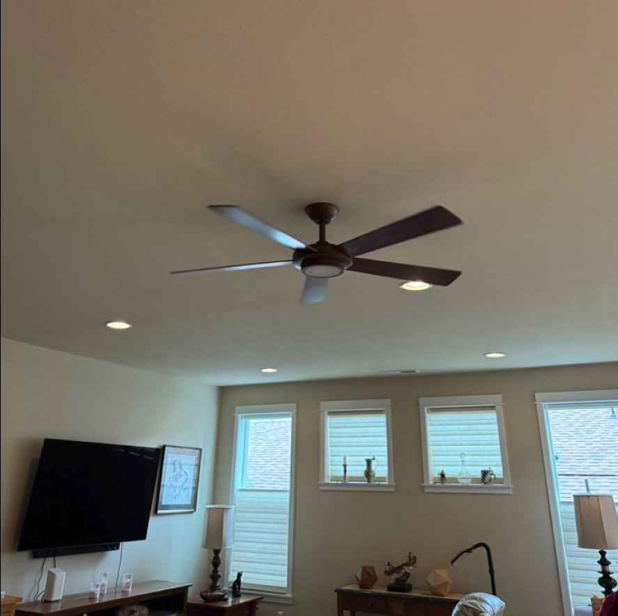 Experience unparalleled comfort and style with Shocking Difference LLC's expert ceiling fan installation services.