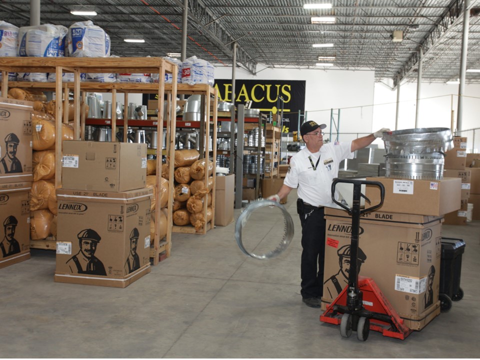 Confident, professional technicians and well-stocked inventory at Abacus Plumbing, Air Conditioning & Electrical show reliable service readiness.
