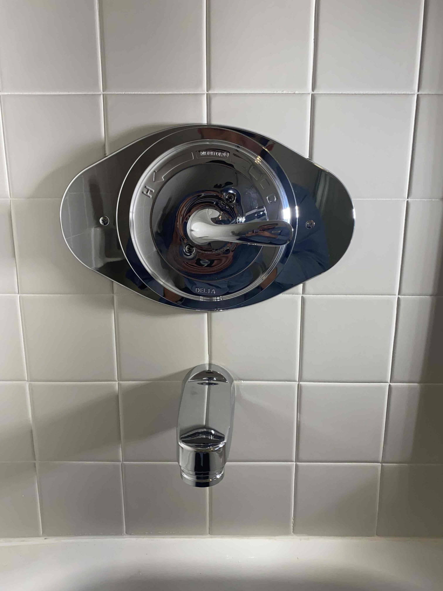 A clean, precisely installed tub faucet shows the craftsmanship homeowners trust from Magic Plumbing Heating & Cooling.