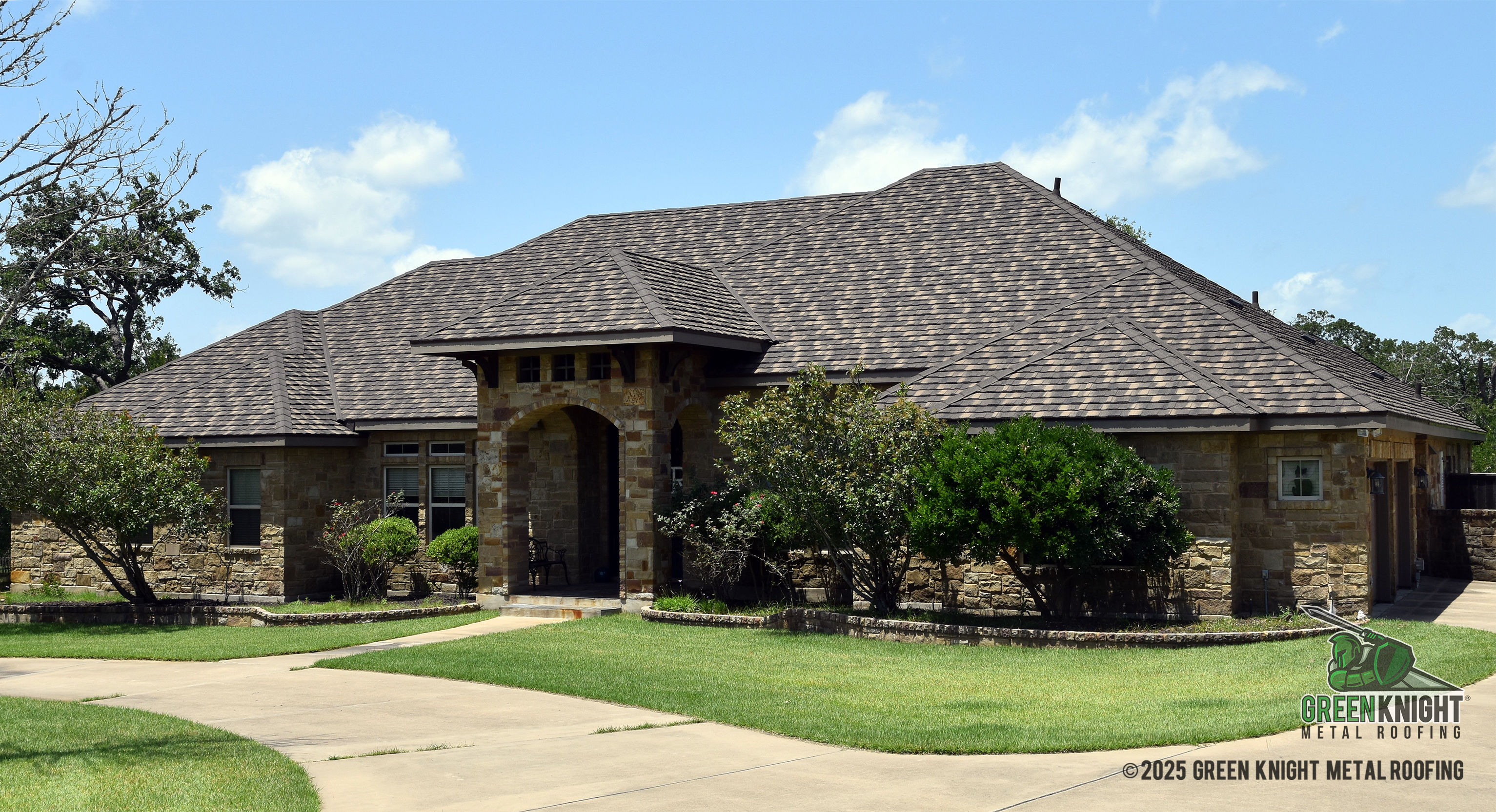 Enhance your home's beauty and durability with the exquisite craftsmanship of Green Knight® Metal Roofing.