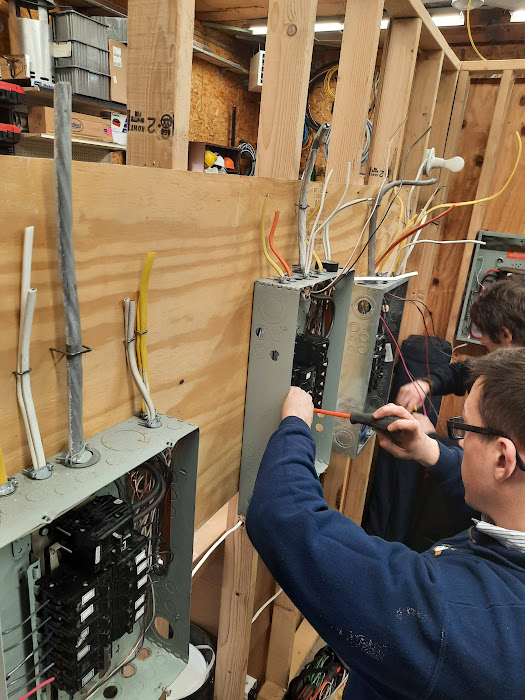 Skilled technicians carefully wire and test panels to ensure safe, reliable service from Doctor Electric for every project.