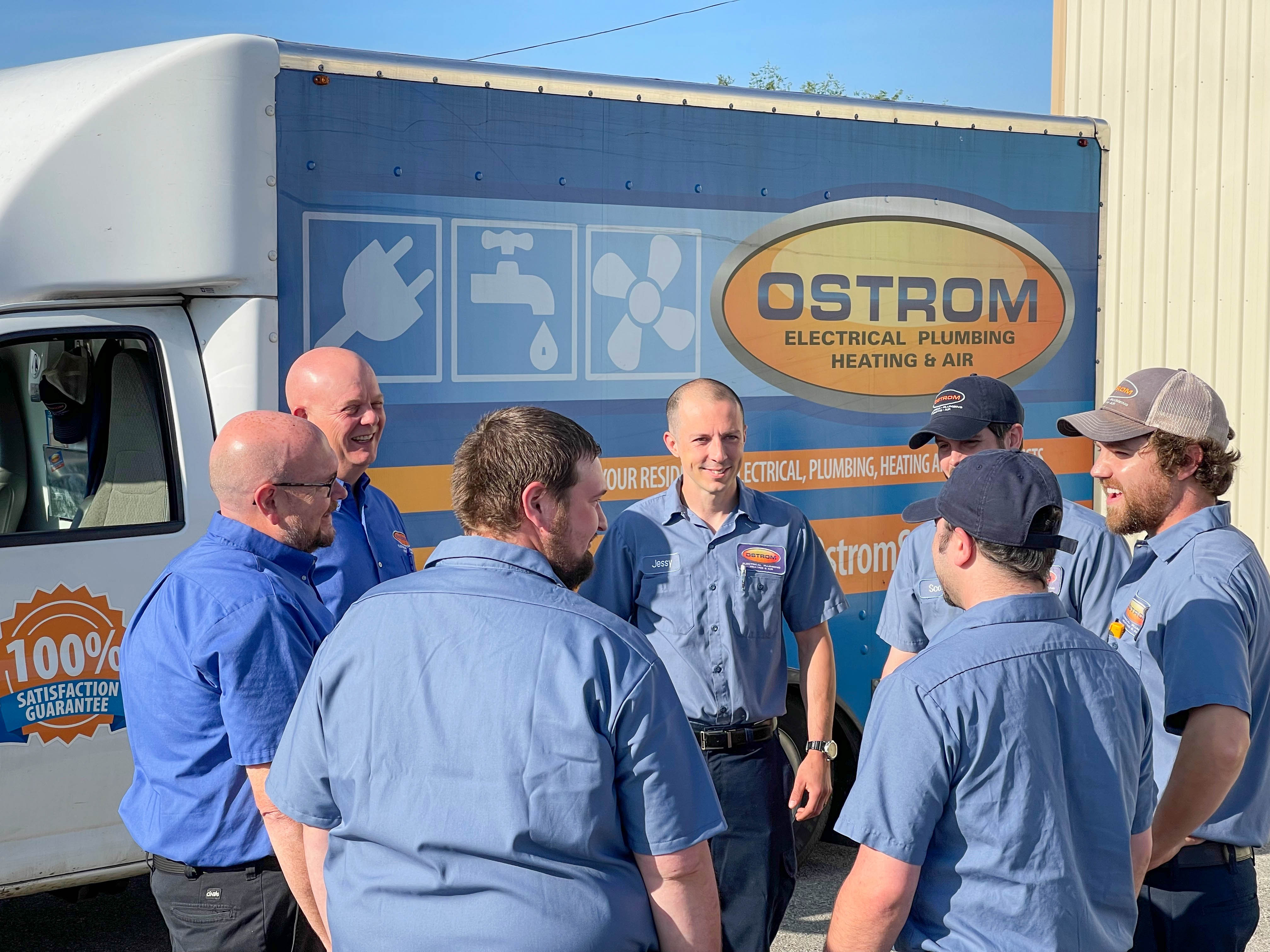 Trust Ostrom Electrical Plumbing Heating & Air Conditioning for reliable, professional service, backed by a smile.
