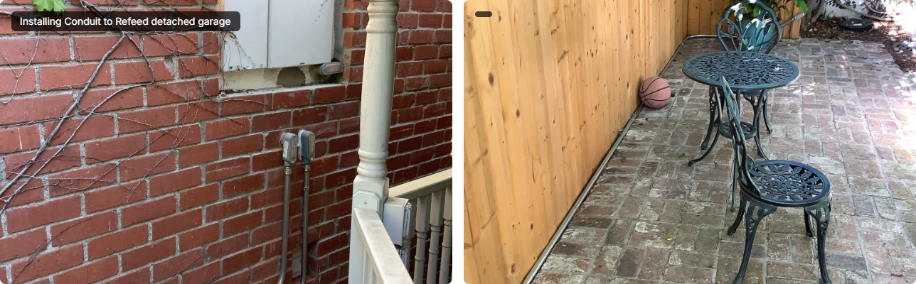 Powell Electric demonstrates careful exterior conduit installation and tidy site work to protect your home and equipment.