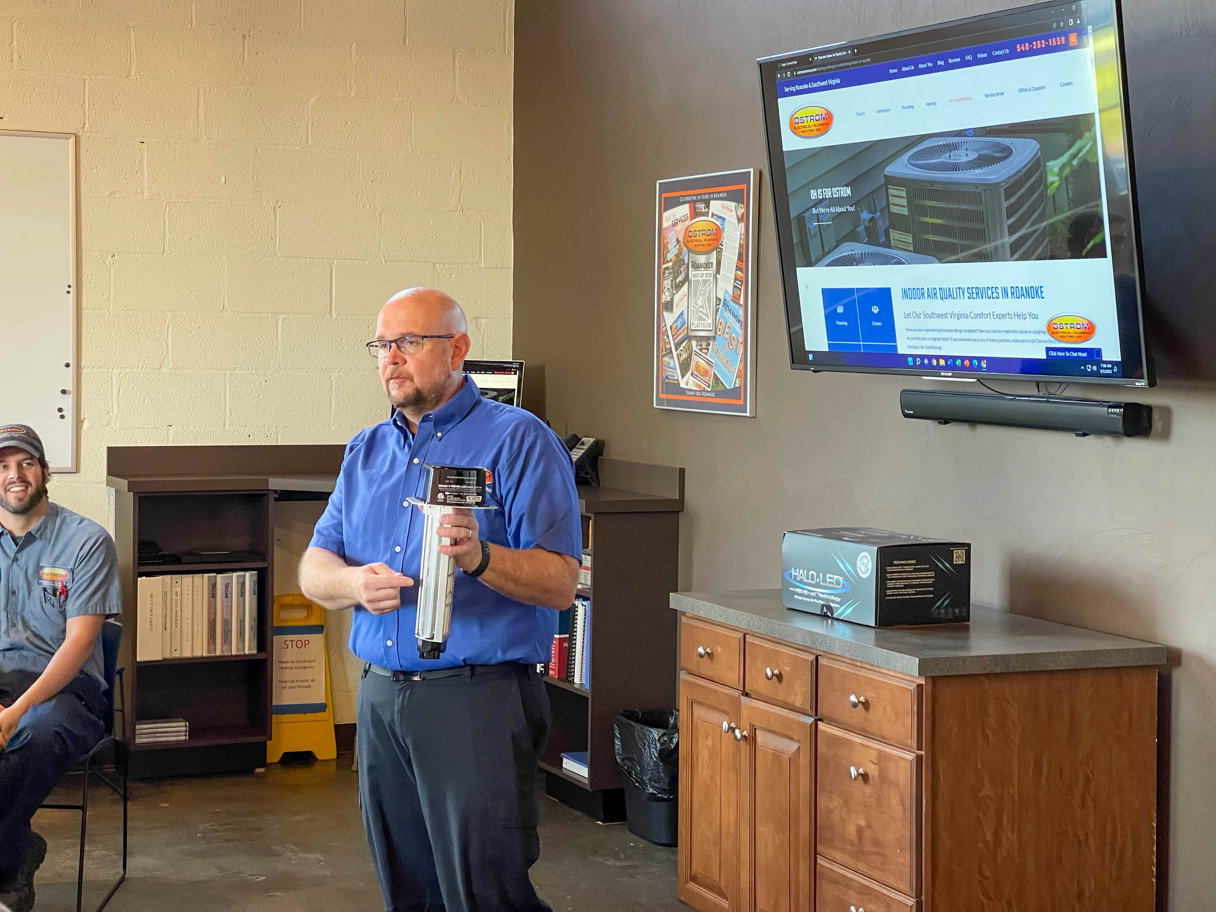 Experience superior indoor air quality solutions with Ostrom Electrical Plumbing Heating & Air Conditioning, your trusted comfort experts.