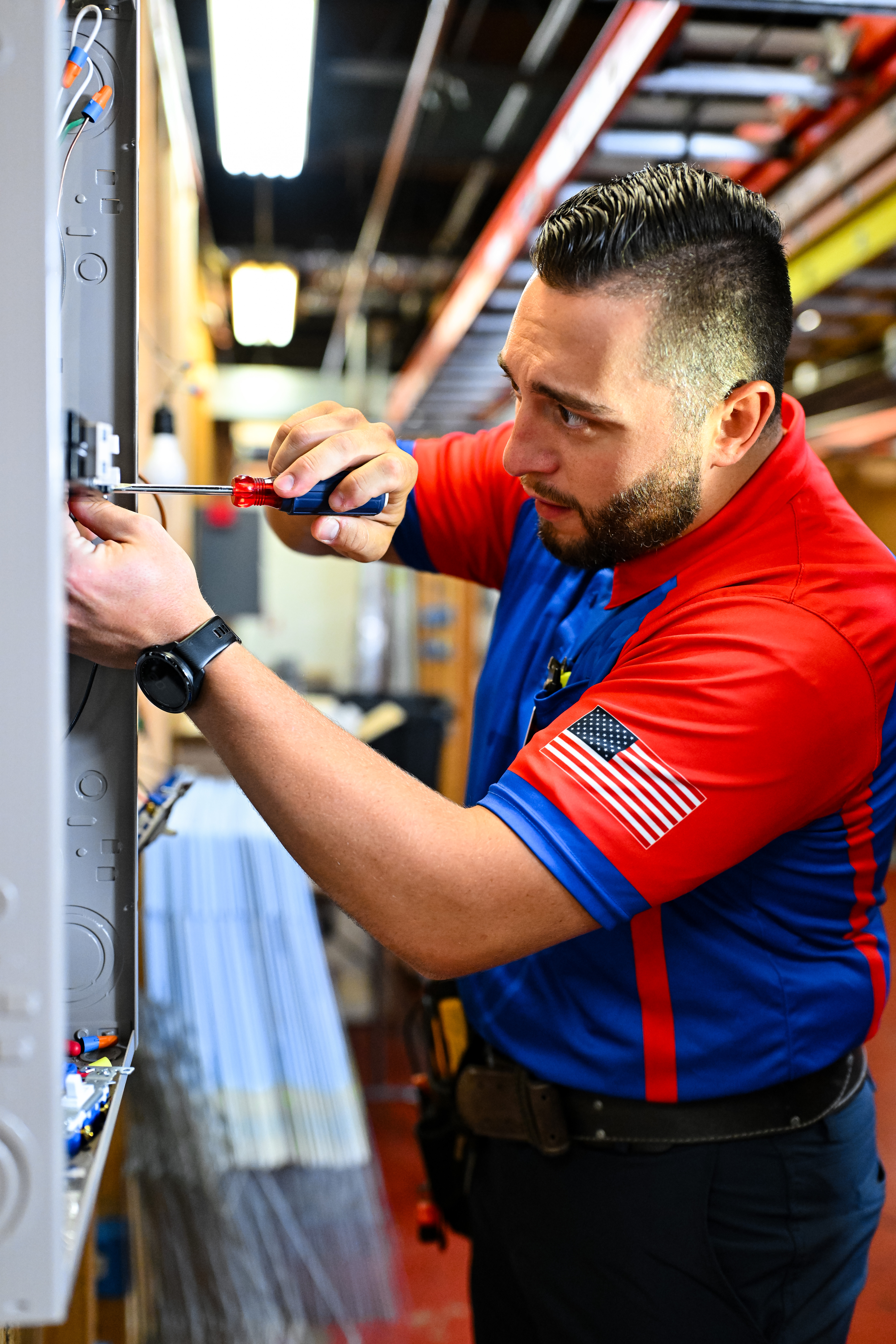 Experience professional electrical solutions with JDV Electric, where quality and precision meet American craftsmanship.