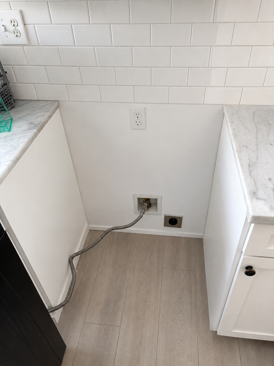 Powell Electric ensures neat, code-conscious appliance hookups so your kitchen or laundry space looks finished and reliable.