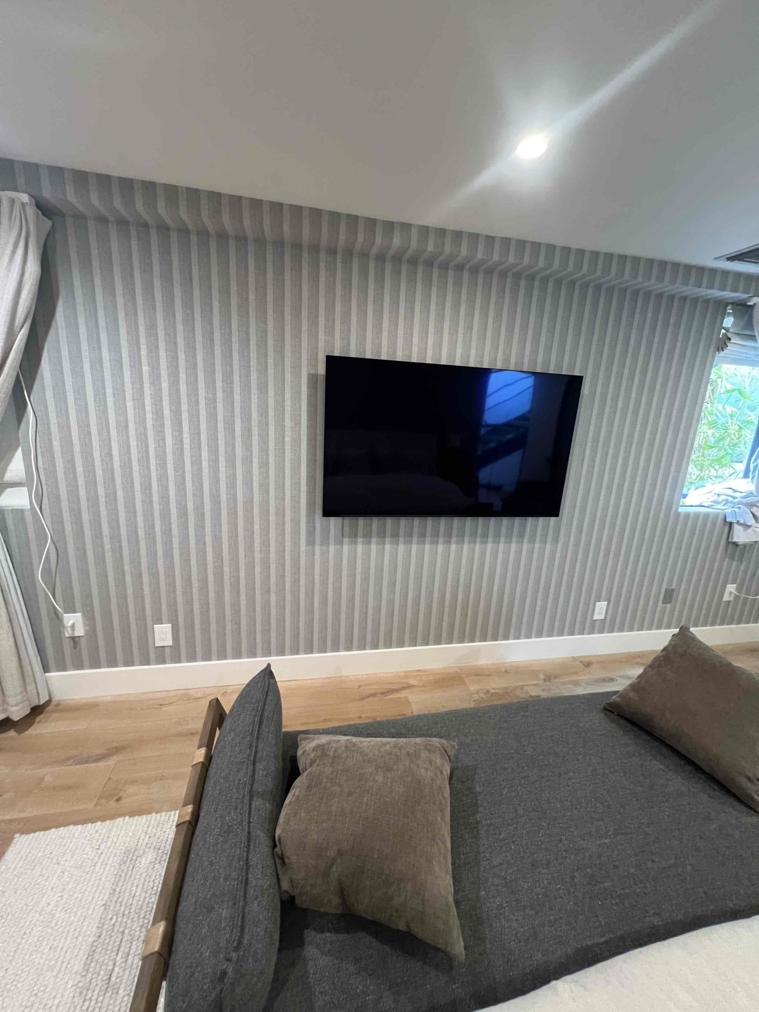 Powell Electric delivers clean, professional TV and outlet installations that keep your living space tidy and safe.