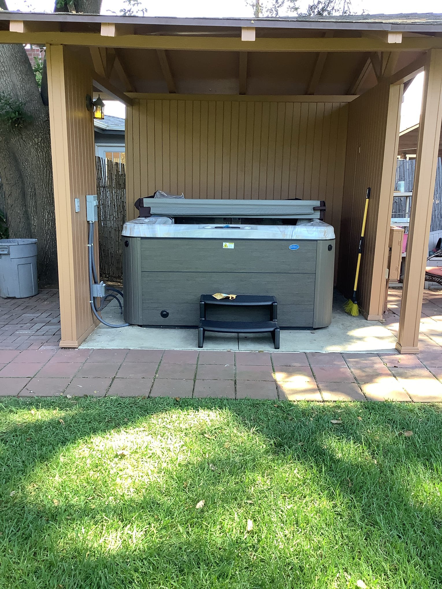 Powell Electric installed a neat, code-minded outdoor hot tub connection that enhances safety and long-term value for homeowners.