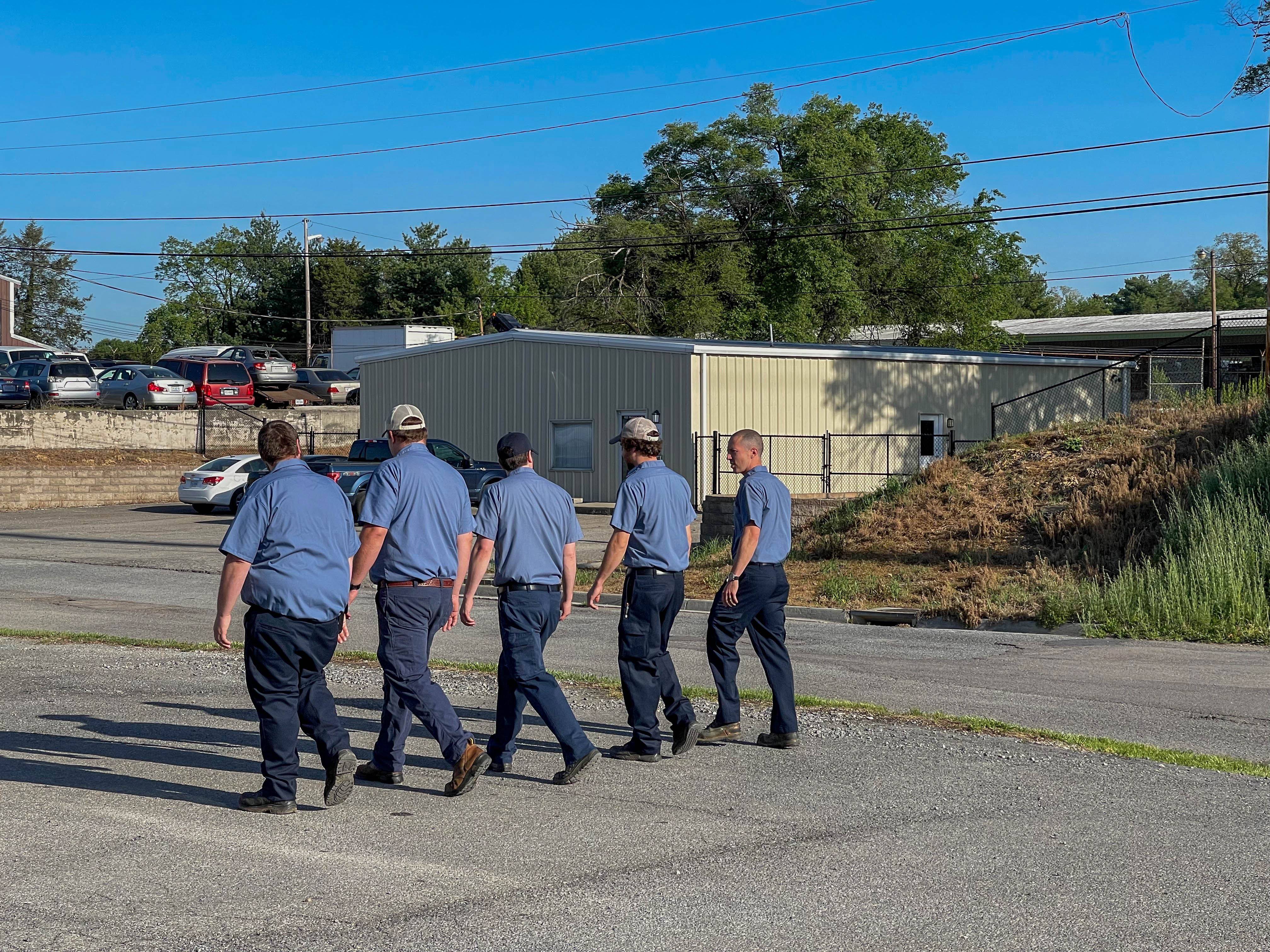 Ostrom Electrical Plumbing Heating & Air Conditioning team on the move, ready to deliver professional and high-quality service for your needs.