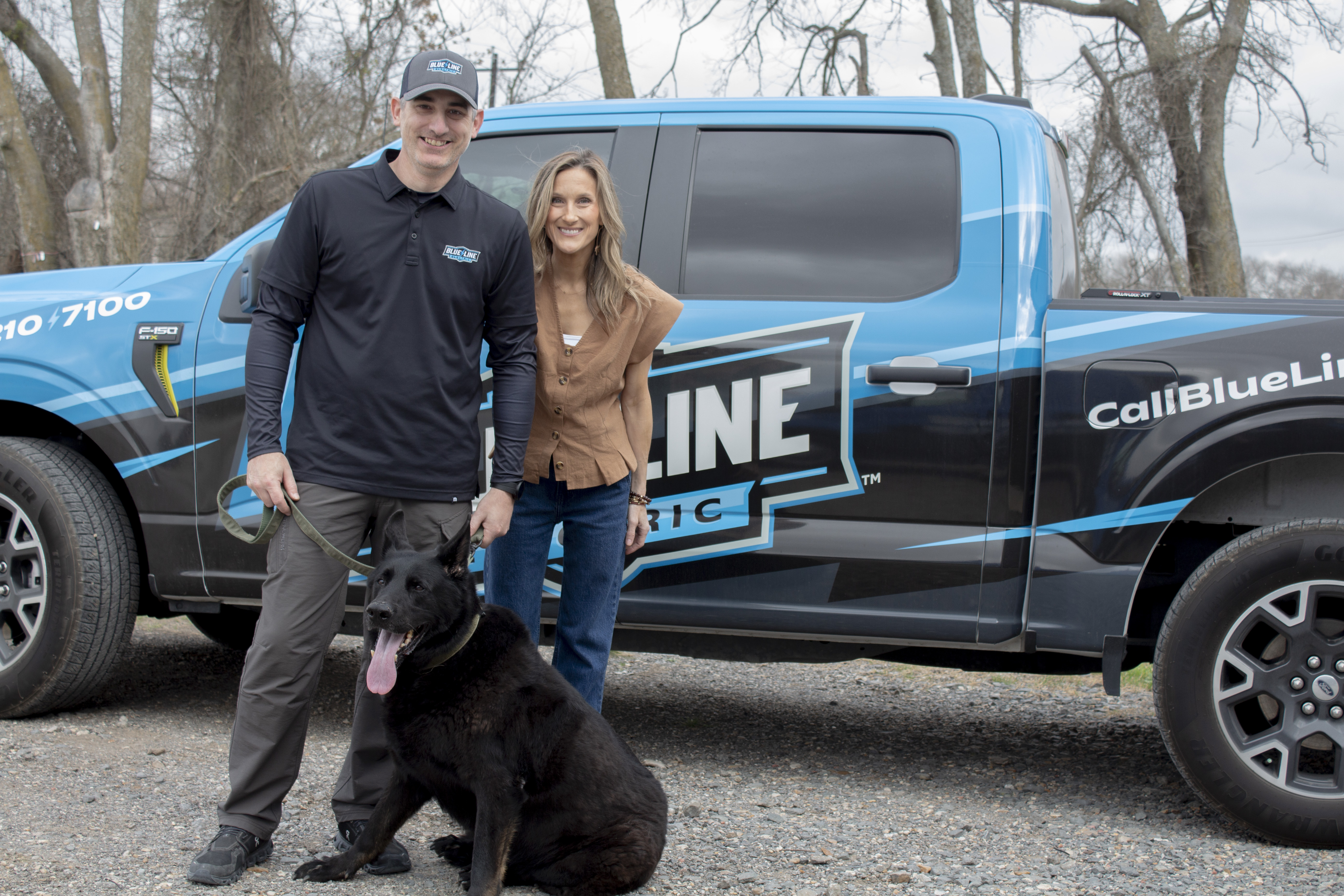 Experience the friendly and professional service of Blue Line Electric, where quality meets community spirit with a smile.