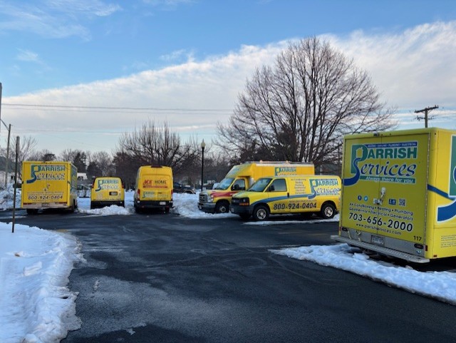 A well-prepared Parrish Services fleet demonstrates dependable professionalism and fast local response, even during winter conditions.