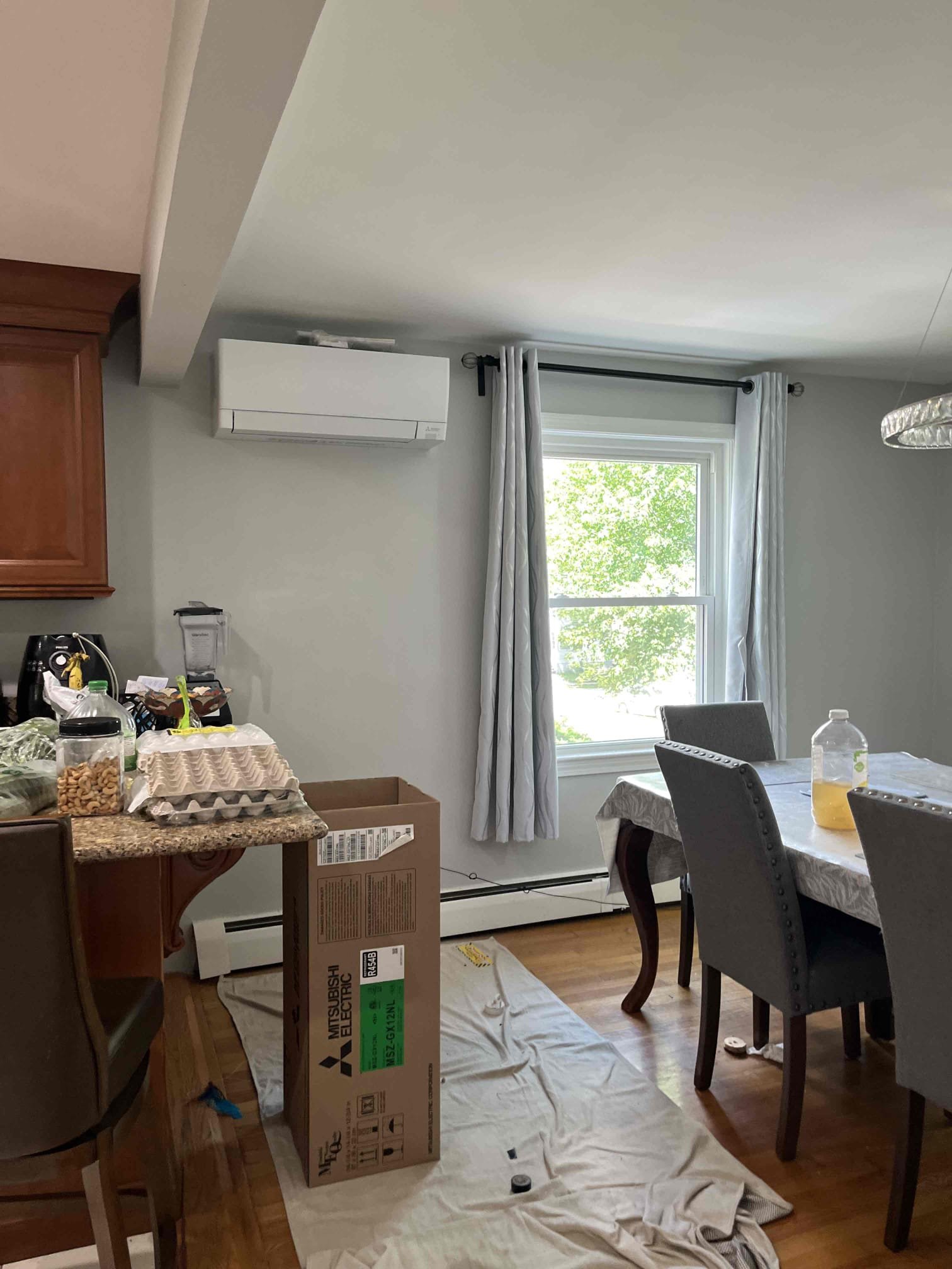 Akian Plumbing, Heating, Cooling & Electric installed this discreet mini-split with care and cleanliness to keep your home comfortable and tidy.