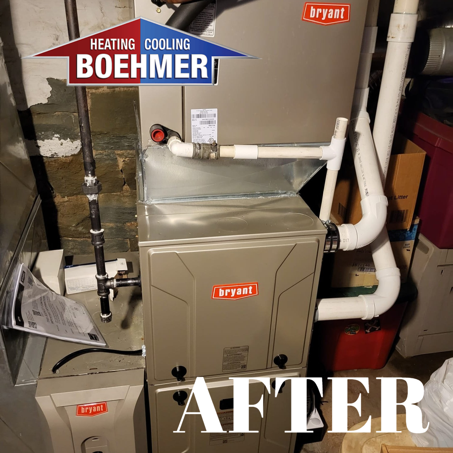 Experience the reliable and professional HVAC services by Boehmer Heating & Cooling for top-notch system installations.
