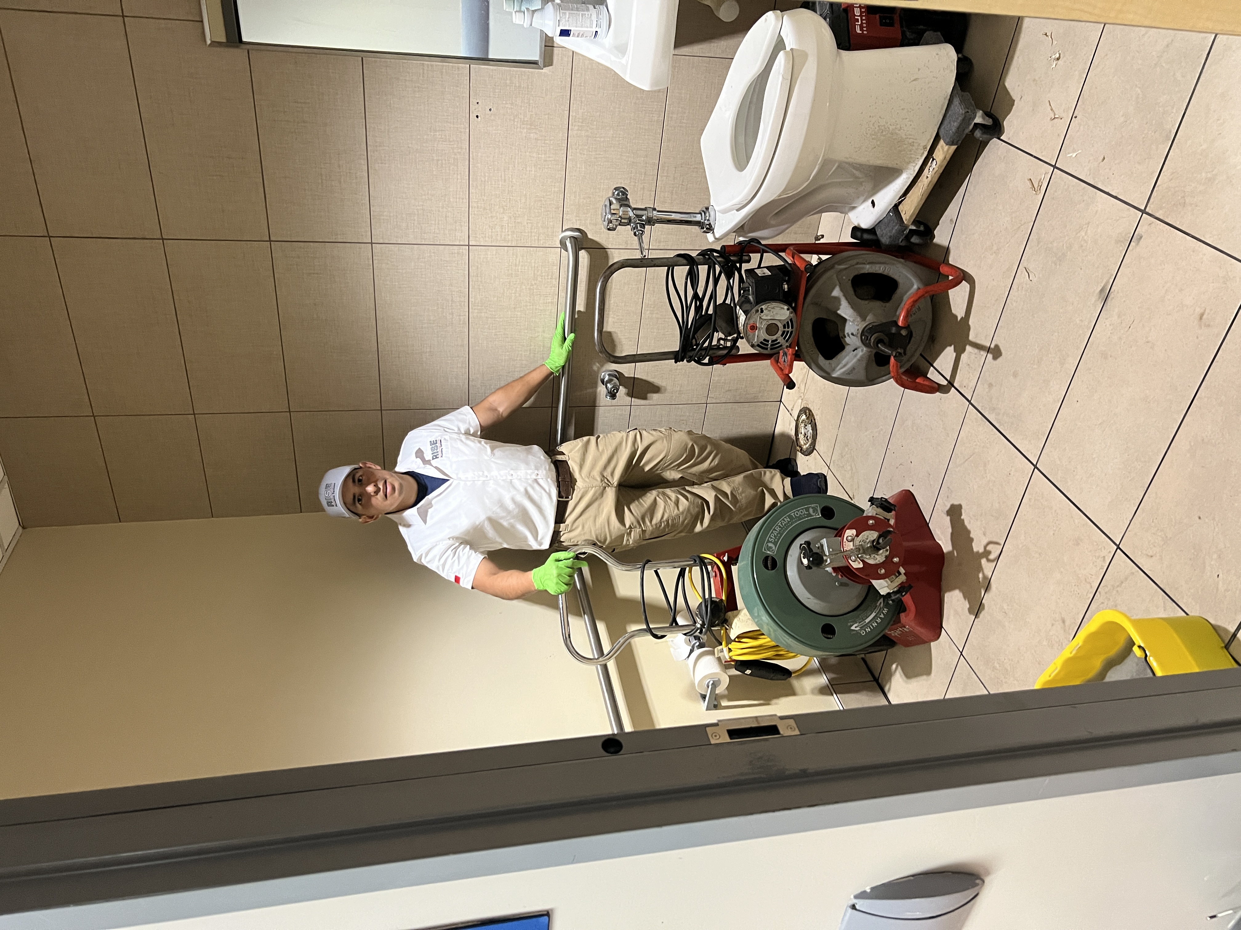 Skilled technicians from Rise Plumbing Systems deliver reliable restroom plumbing repairs with care and clear attention to cleanliness and safety.