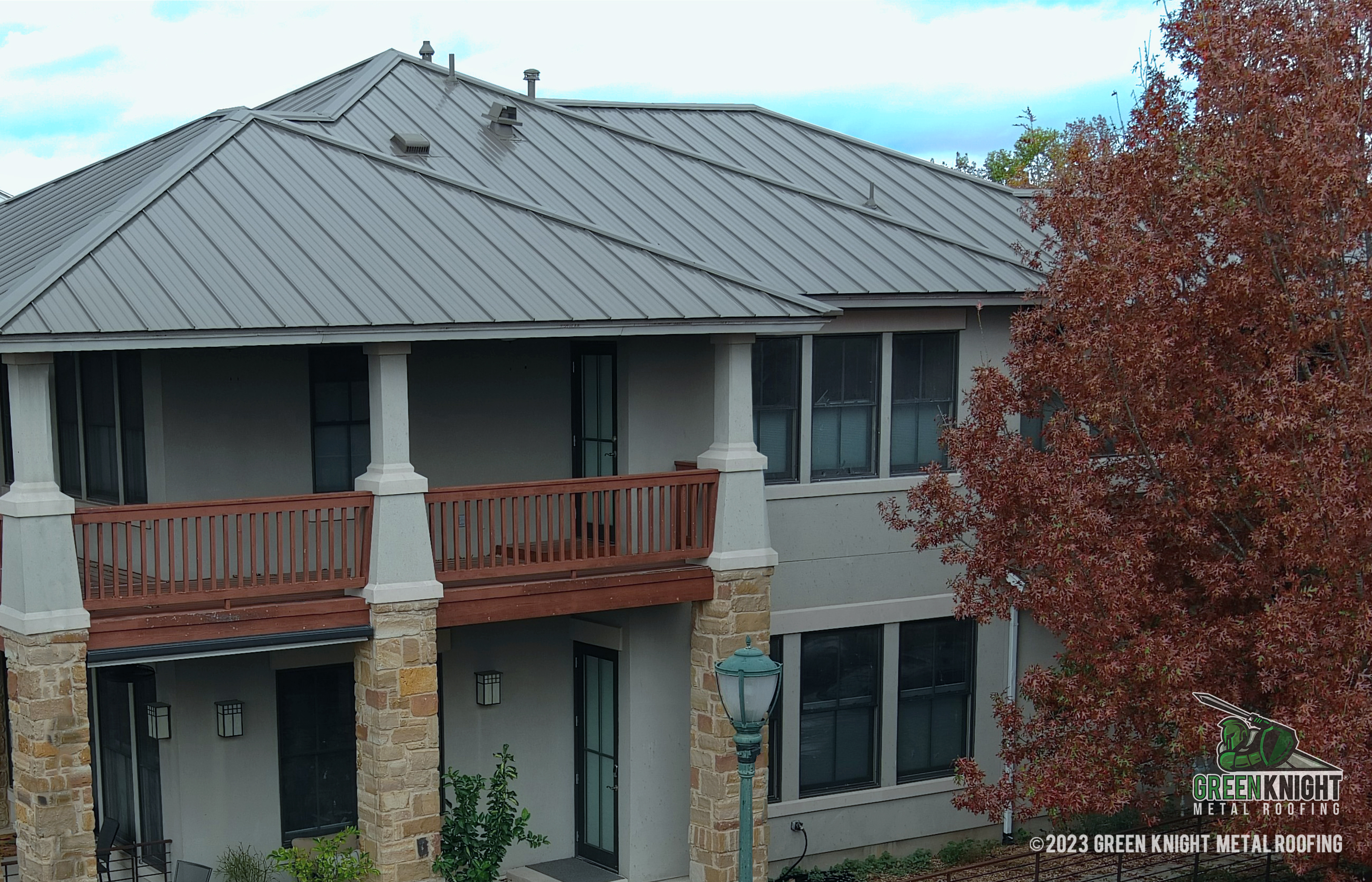 Experience the durability and style of Green Knight® Metal Roofing, where quality meets craftsmanship in every installation.