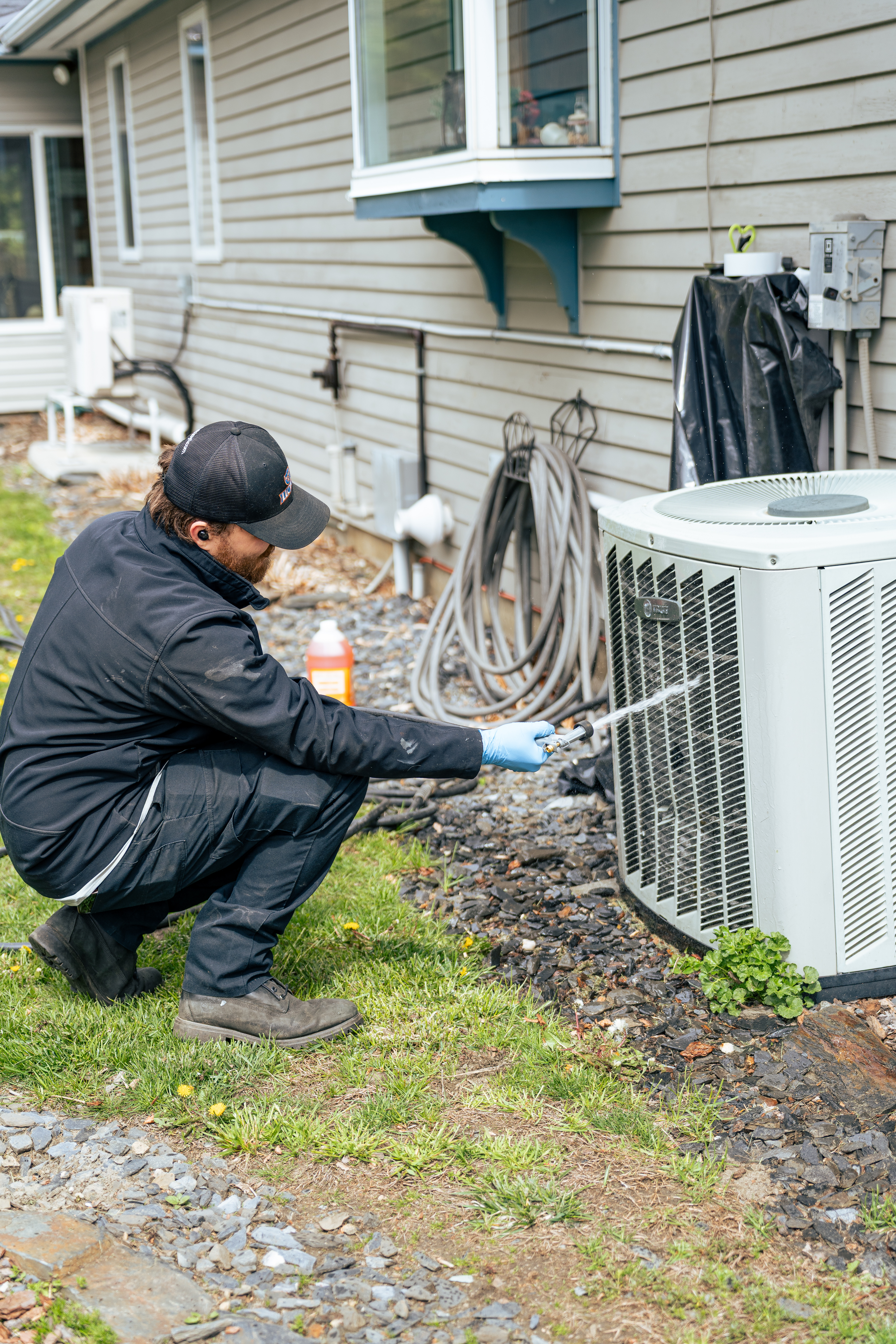 Skilled technicians from Lloyd Plumbing, Heating, Air, Electrical deliver careful on-site HVAC maintenance to keep your condenser running reliably and efficiently.