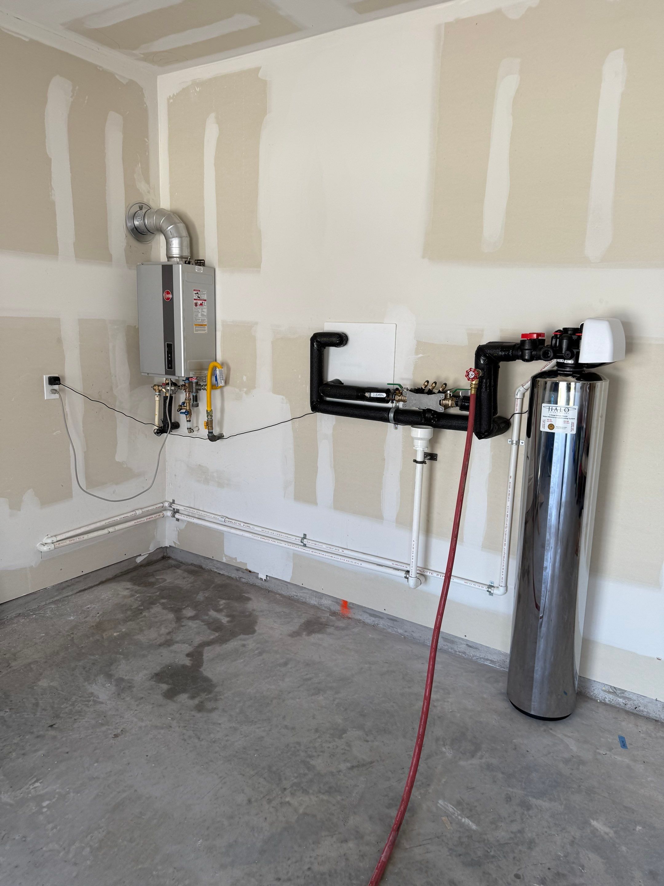 Milestone Electric, A/C, & Plumbing ensures a seamless and efficient utility system with expertly installed tankless water heaters and advanced water filtration.