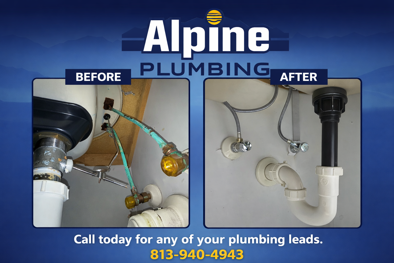 Alpine Plumbing transforms outdated plumbing into a pristine and reliable system, ensuring your peace of mind and greater home efficiency.