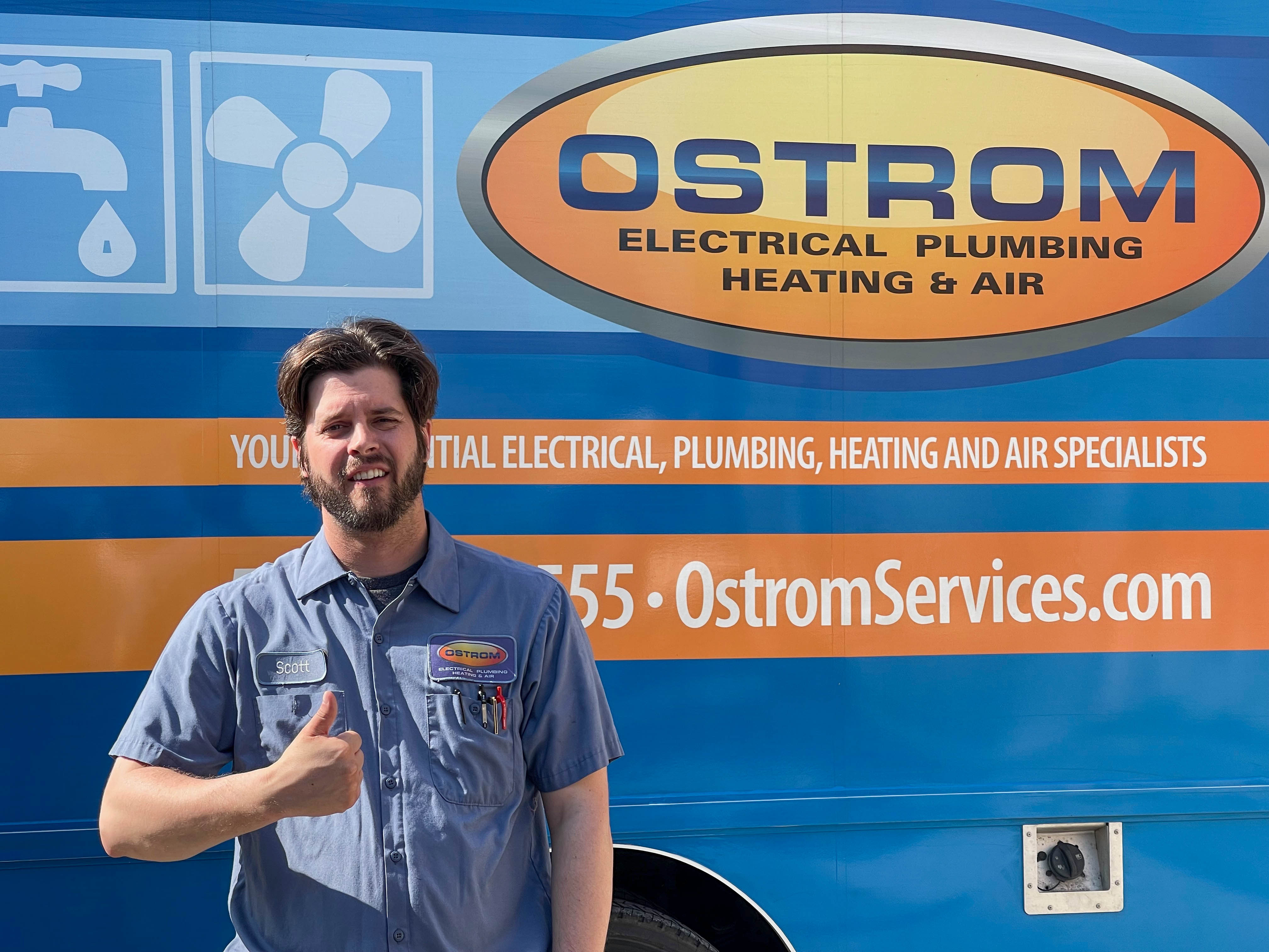 Trust Ostrom Electrical Plumbing Heating & Air for professional and reliable service!