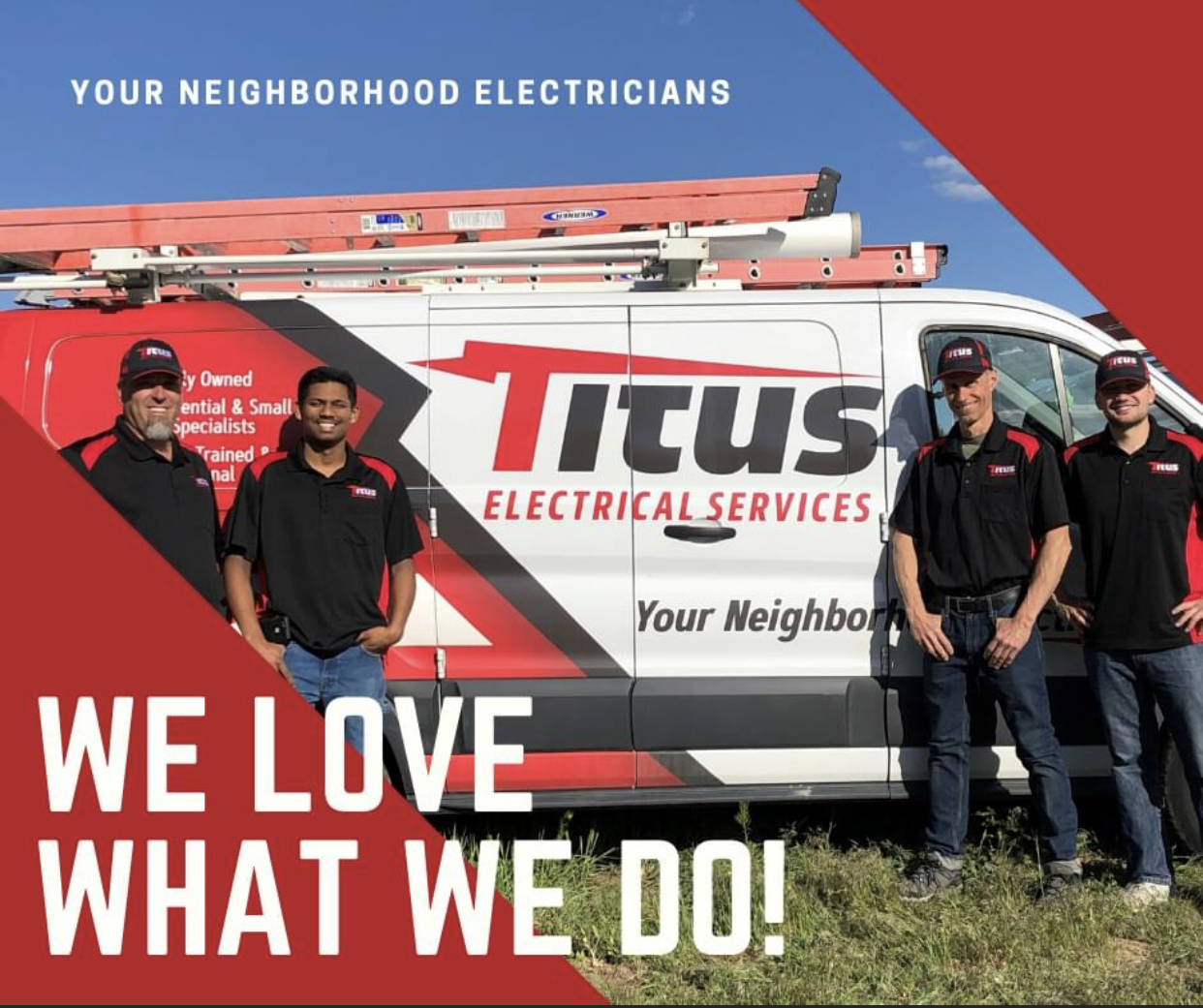 Trust Titus Electrical Services for your neighborhood electrical needs. Experience professional service with passion and expertise.