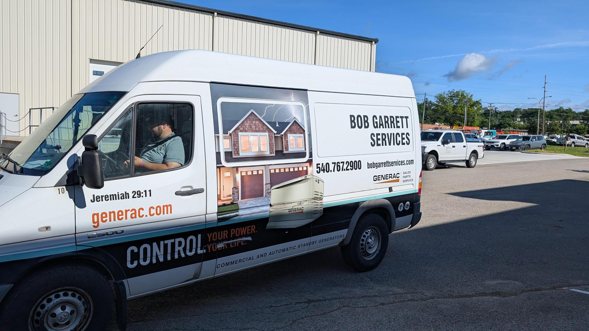 Bob Garrett Services ensures your power needs are met seamlessly with reliable Generac generators, wherever you are.