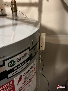 A reliable, tidy water heater installation showcases the care and workmanship customers trust from Cardinal Plumbing Heating & Air Inc.