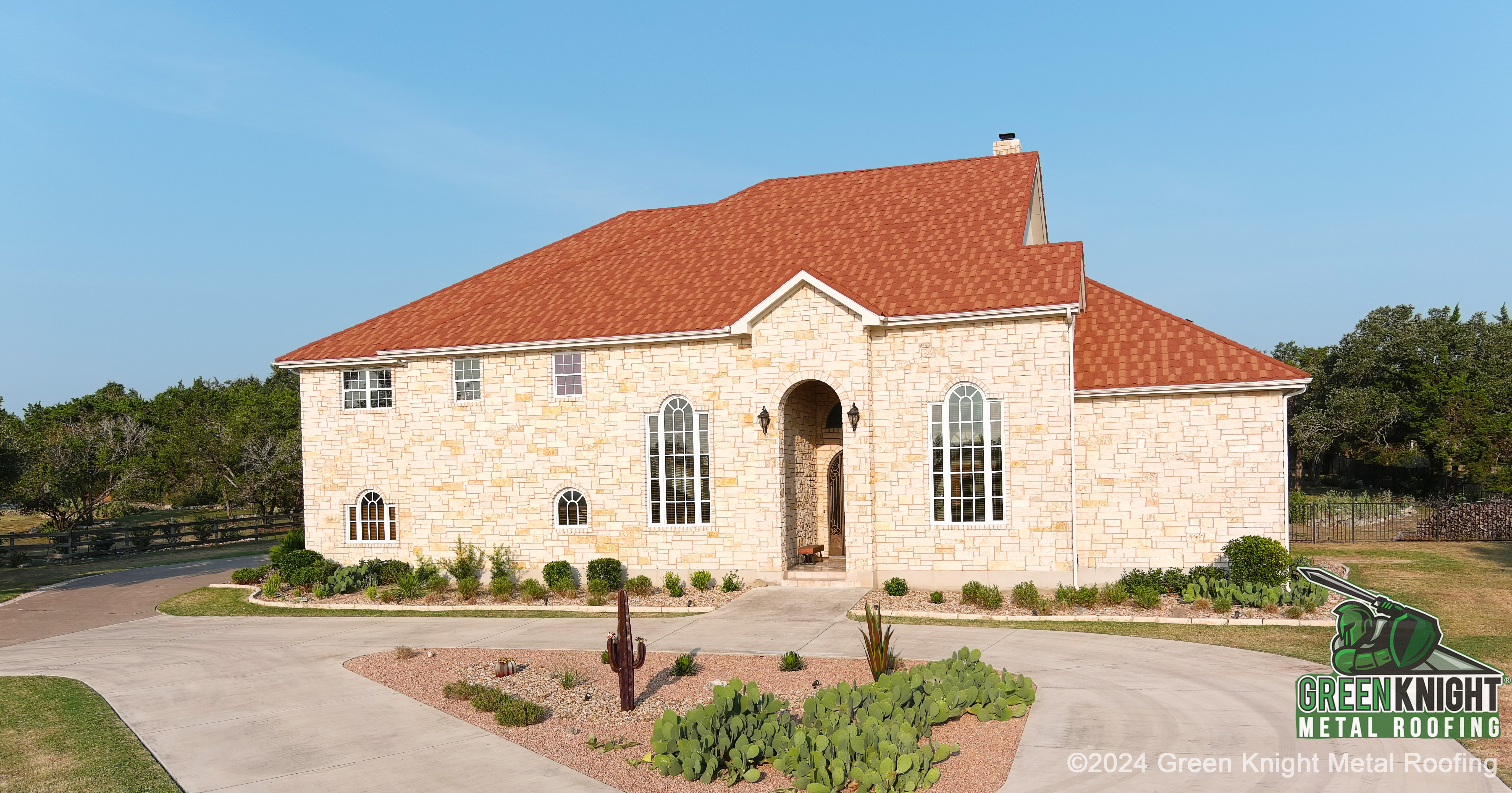 Experience the unmatched durability and elegance of Green Knight® Metal Roofing, as our expert installation transforms your home into a timeless architectural masterpiece.