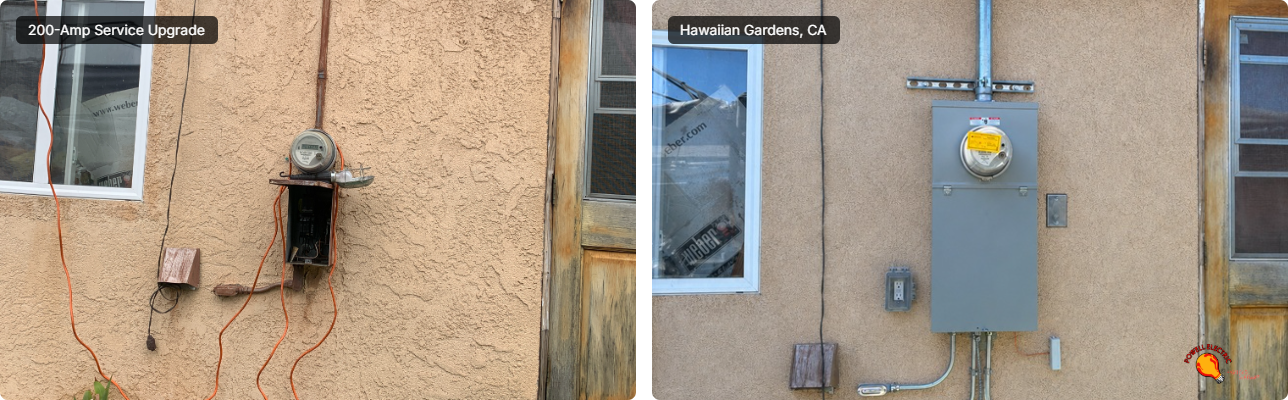 Powell Electric completed a clean 200-Amp service upgrade, improving safety and reliability for this homeowner with durable, code‑focused workmanship.