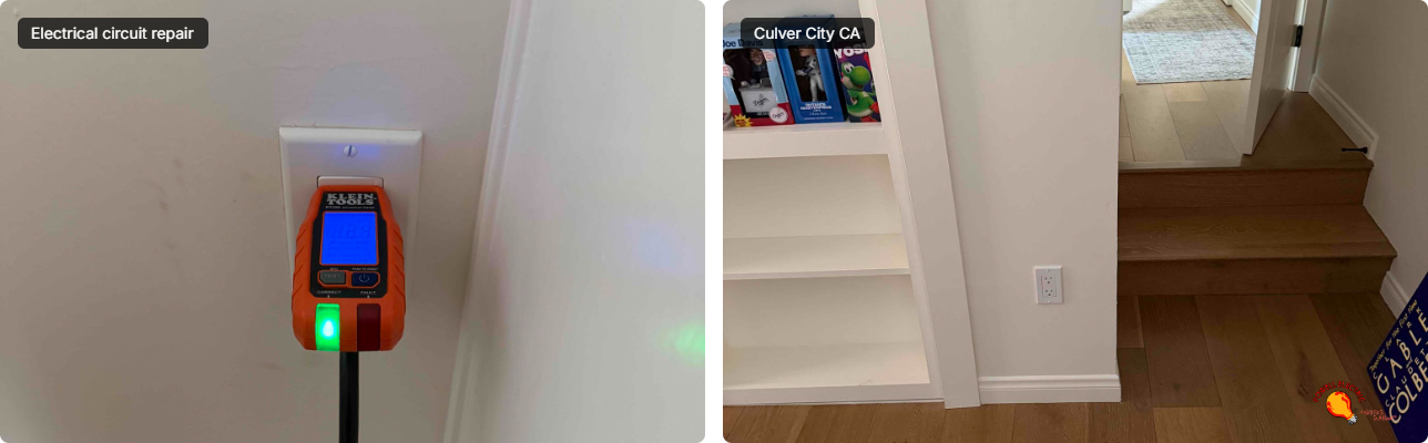 Powell Electric demonstrates careful, safety-focused electrical testing in homes to ensure reliable outlets and peace of mind for homeowners.