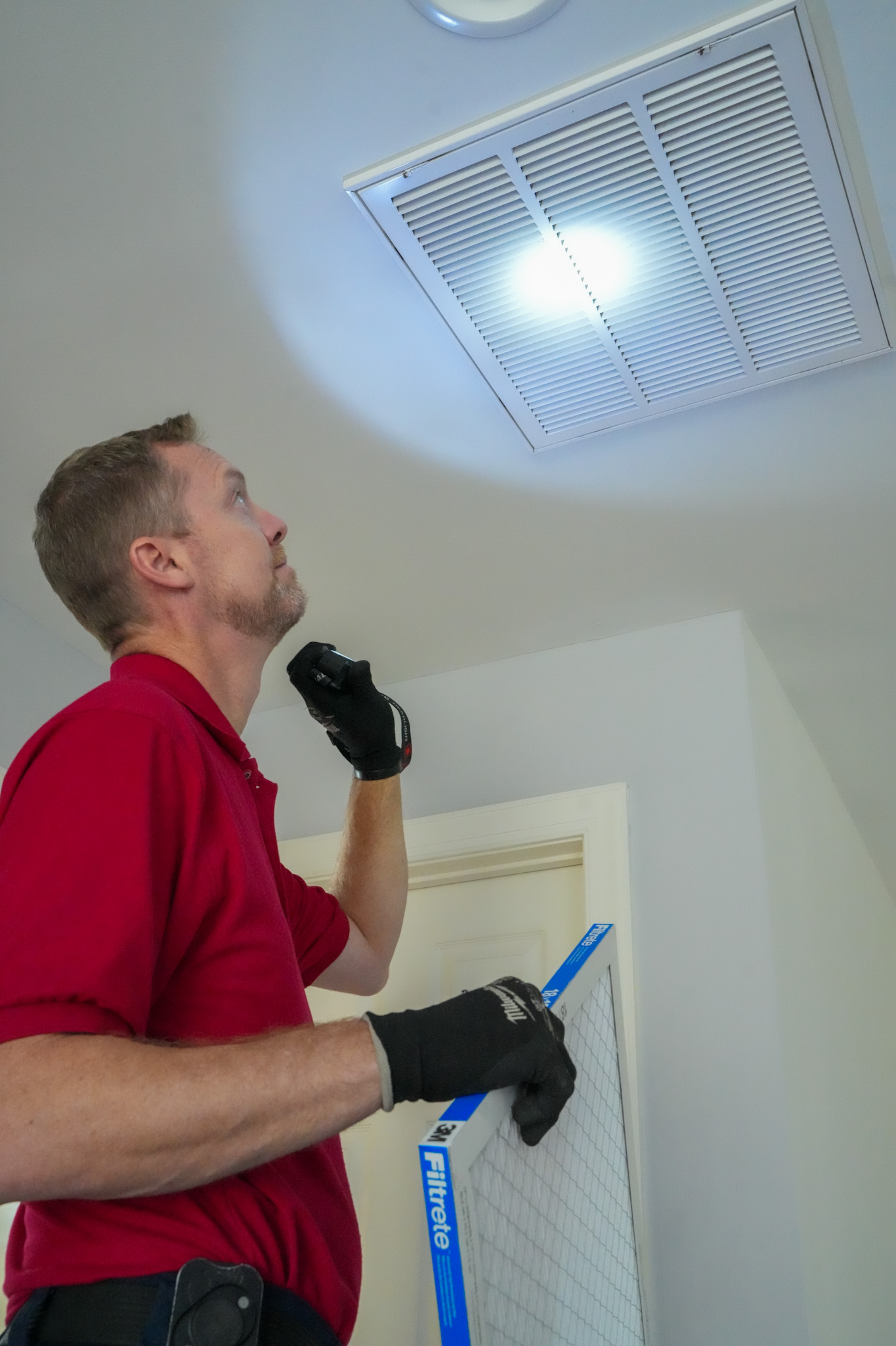 Parrish Services demonstrates reliable HVAC maintenance with careful filter replacement and a thorough inspection to keep your home comfortable.