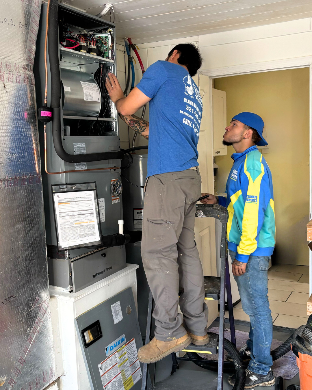 Climate Experts Air, Plumbing & Electric provides top-notch HVAC service with professional and attentive technicians ready to ensure your comfort.