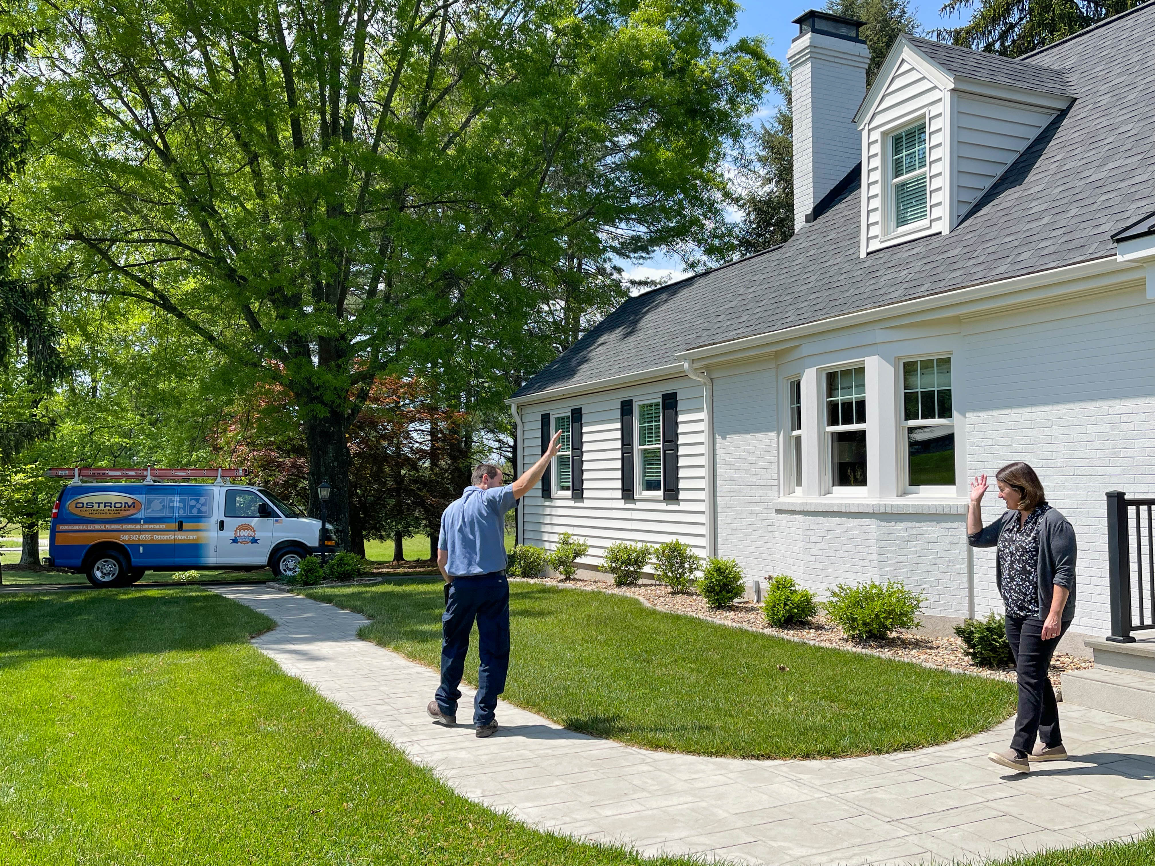 Experience top-tier service with a smile from Ostrom Electrical Plumbing Heating & Air Conditioning, enhancing your home's comfort and style.