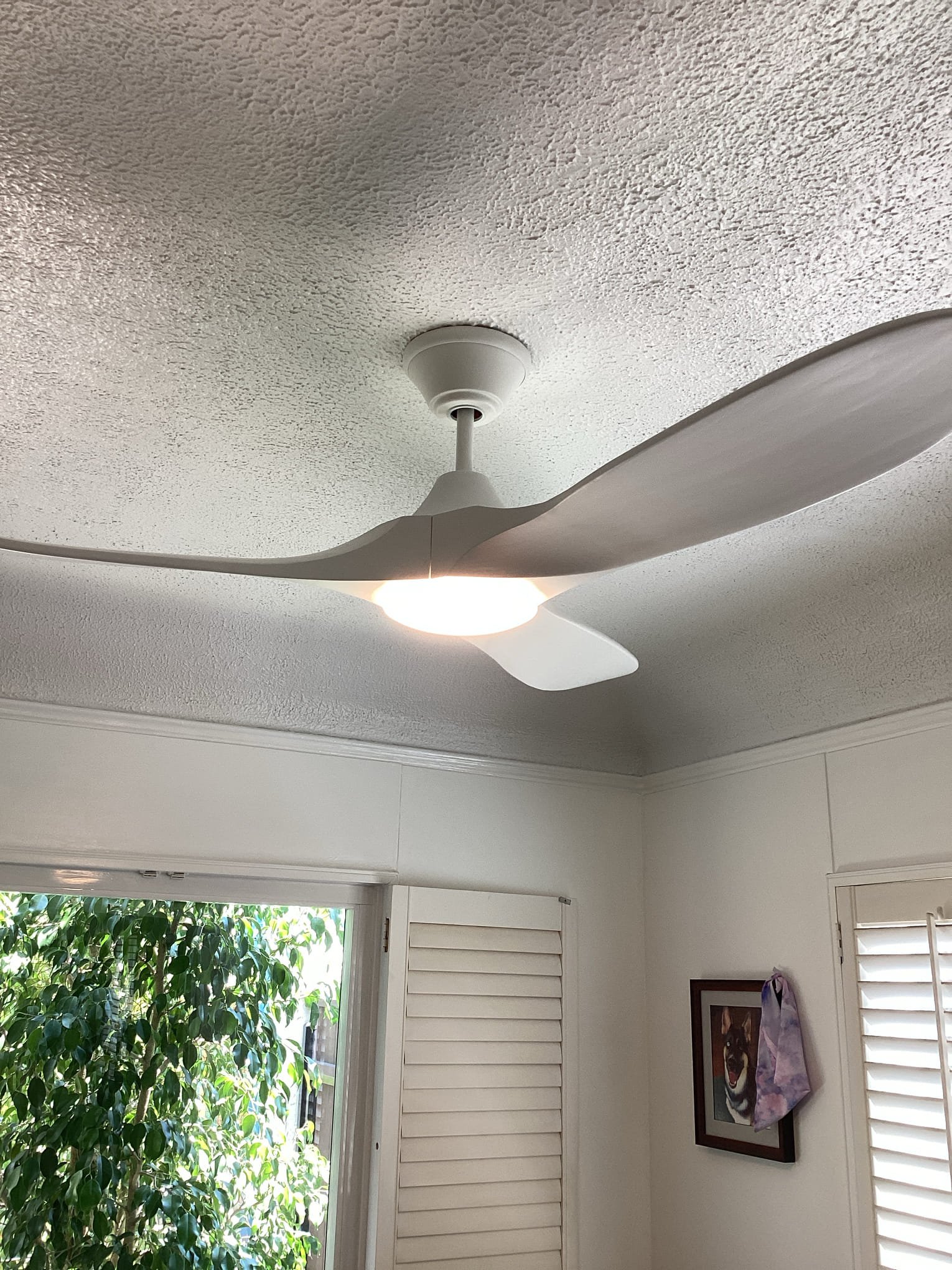 Powell Electric delivers neat, safe ceiling fan installations that blend modern style with reliable performance for your home.