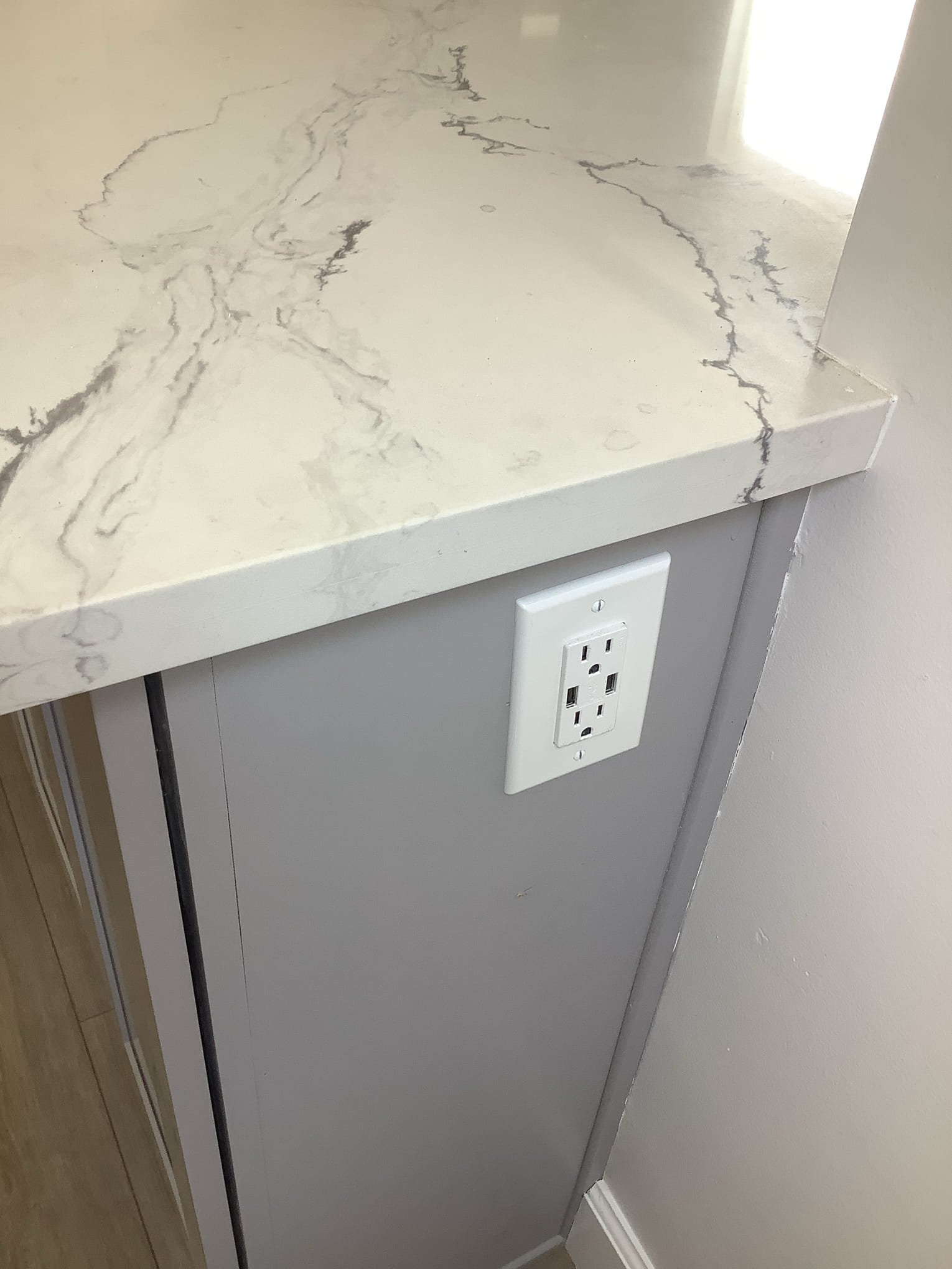 Powell Electric ensures safe, modern installations with neat recessed outlets and careful finishing that homeowners can trust.