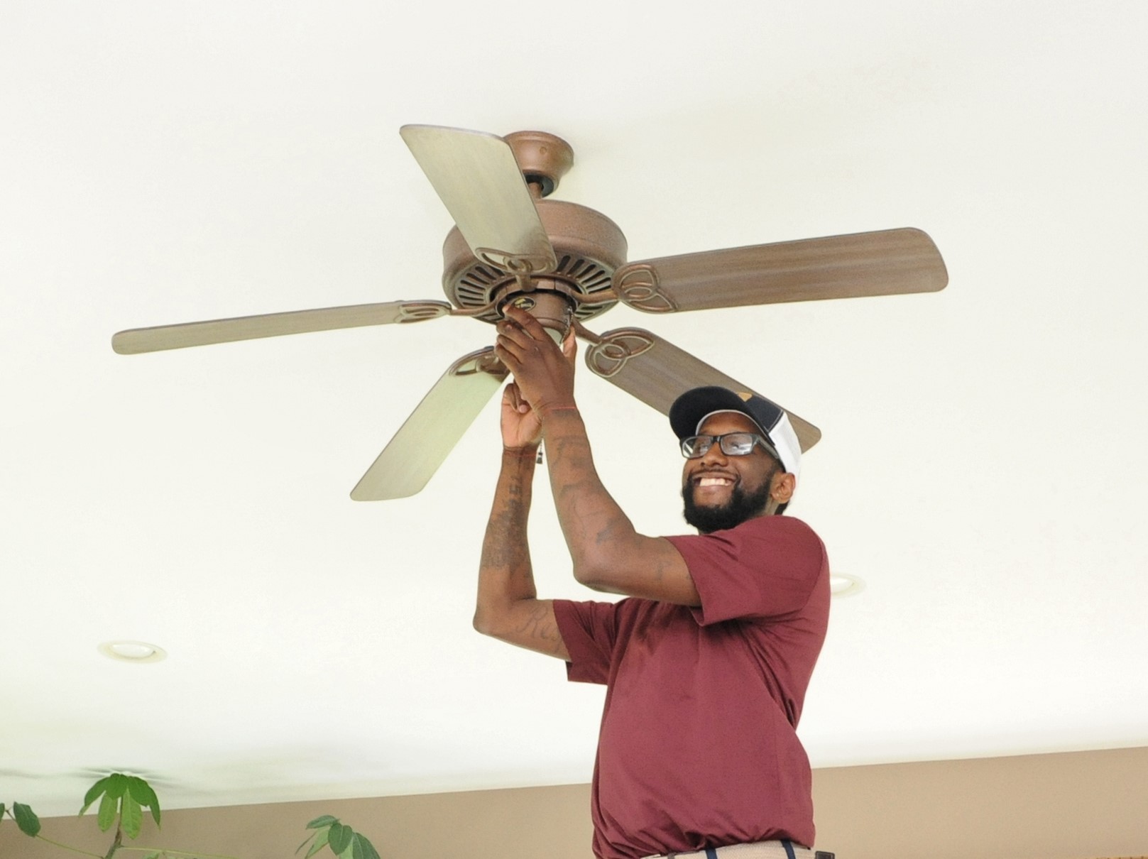 Trust Appleton Campbell for expert ceiling fan installation and repair, delivering quality service with a smile.