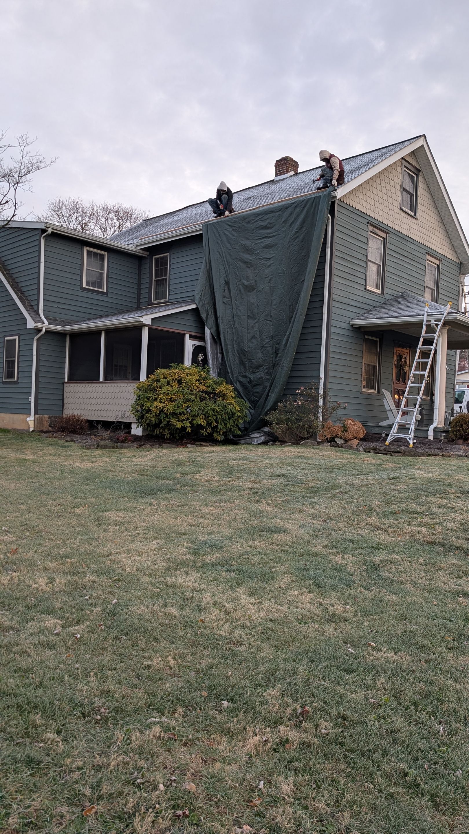 Mosaic Roofing & Exteriors protects your home while working efficiently on the roof, demonstrating careful craftsmanship and respect for property.