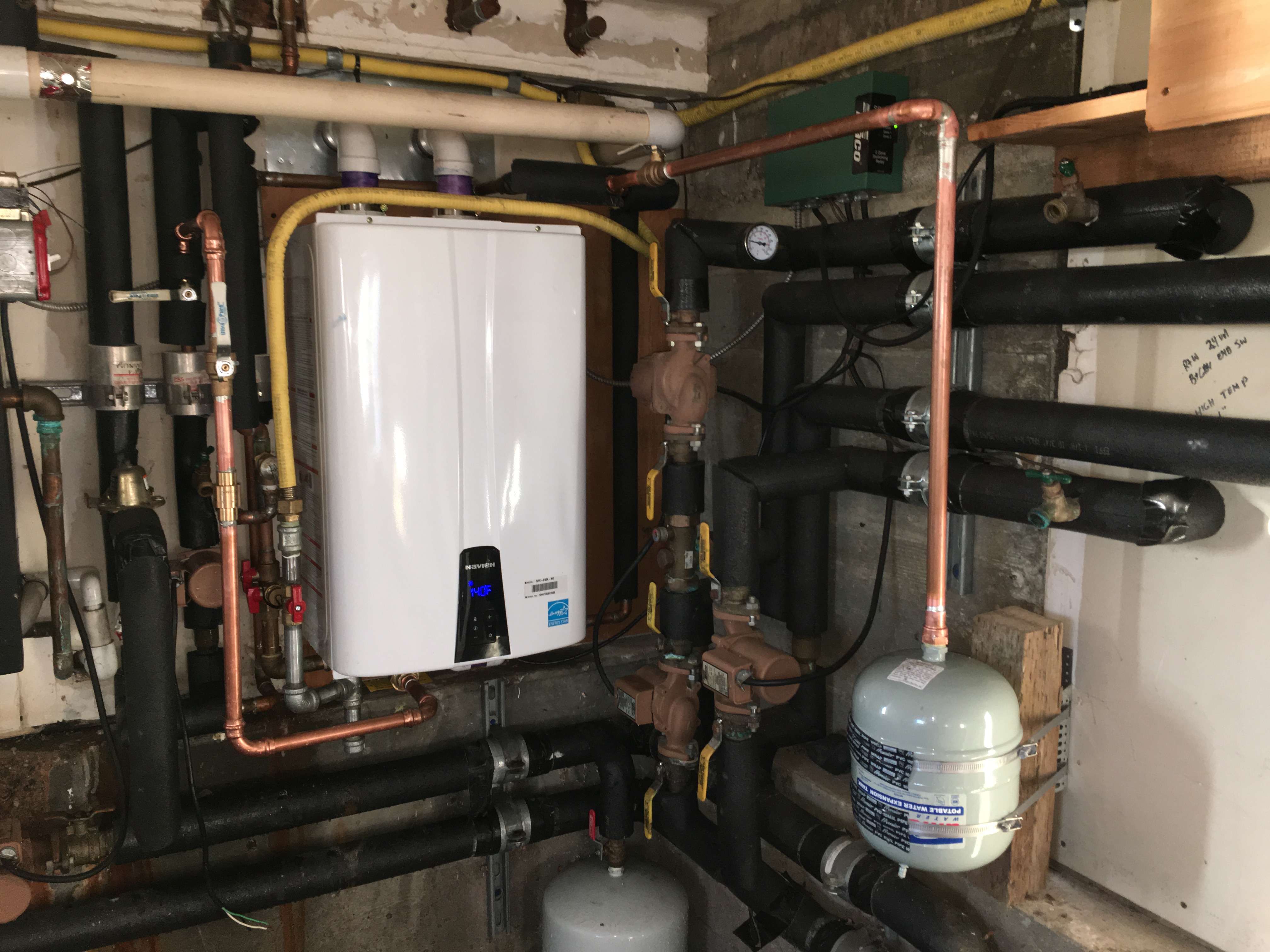 Clean, professional installation and careful piping work showcase the dependable craftsmanship customers trust from Magic Plumbing Heating & Cooling.