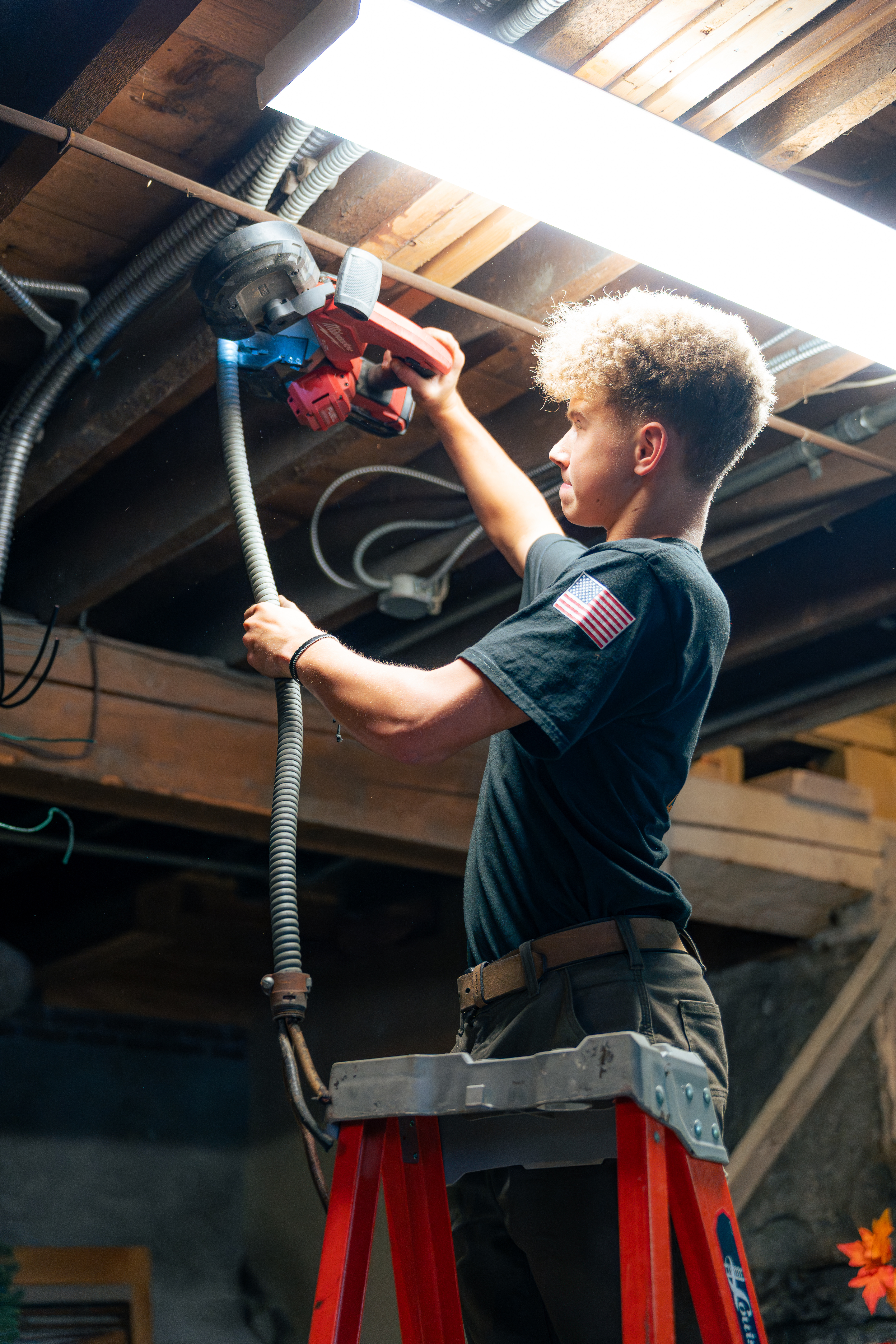 Skilled technicians from Lloyd Plumbing, Heating, Air, Electrical deliver reliable, careful workmanship in tight spaces to keep your home systems working.