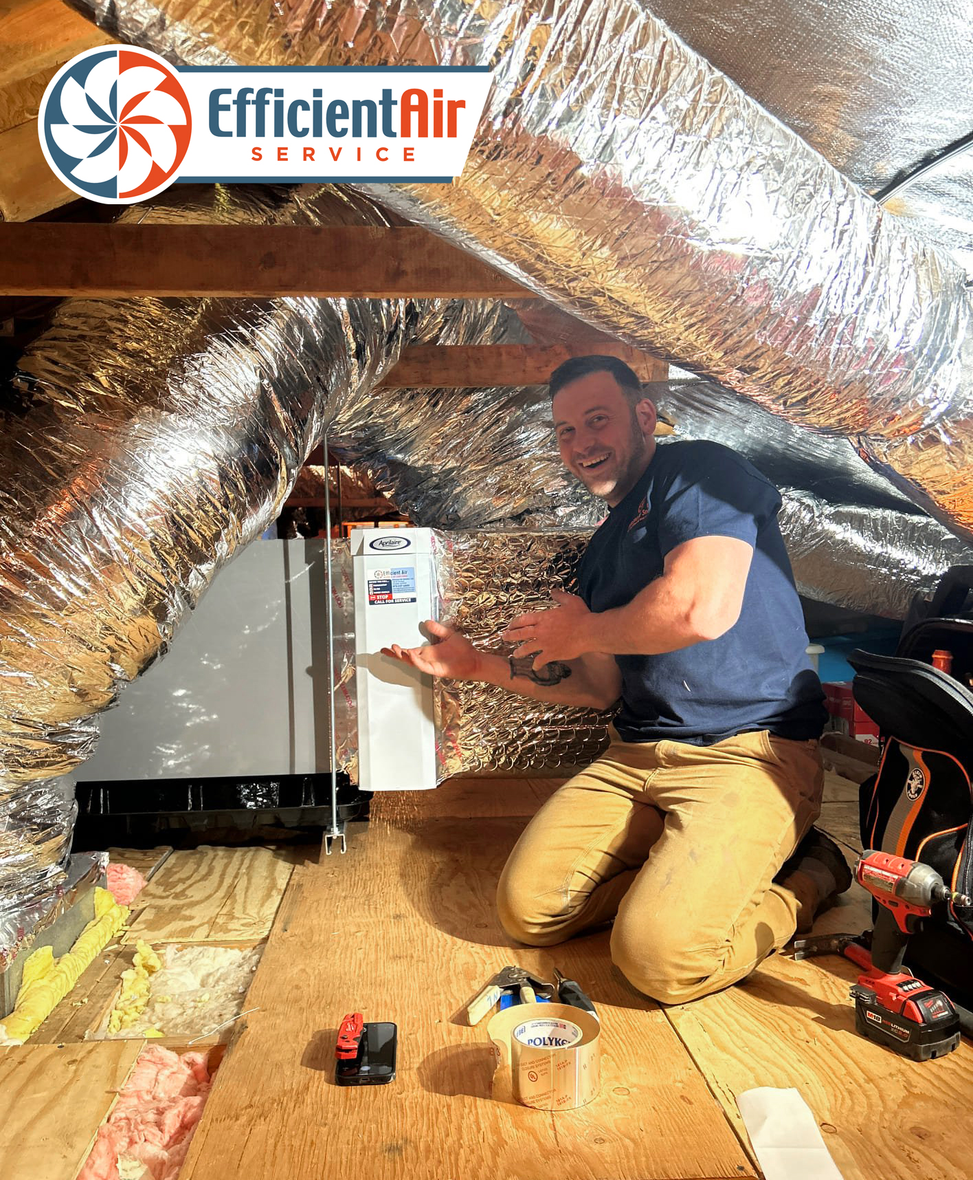 Experience unparalleled comfort and efficiency with Efficient Air Service, your go-to solution for top-notch HVAC services.