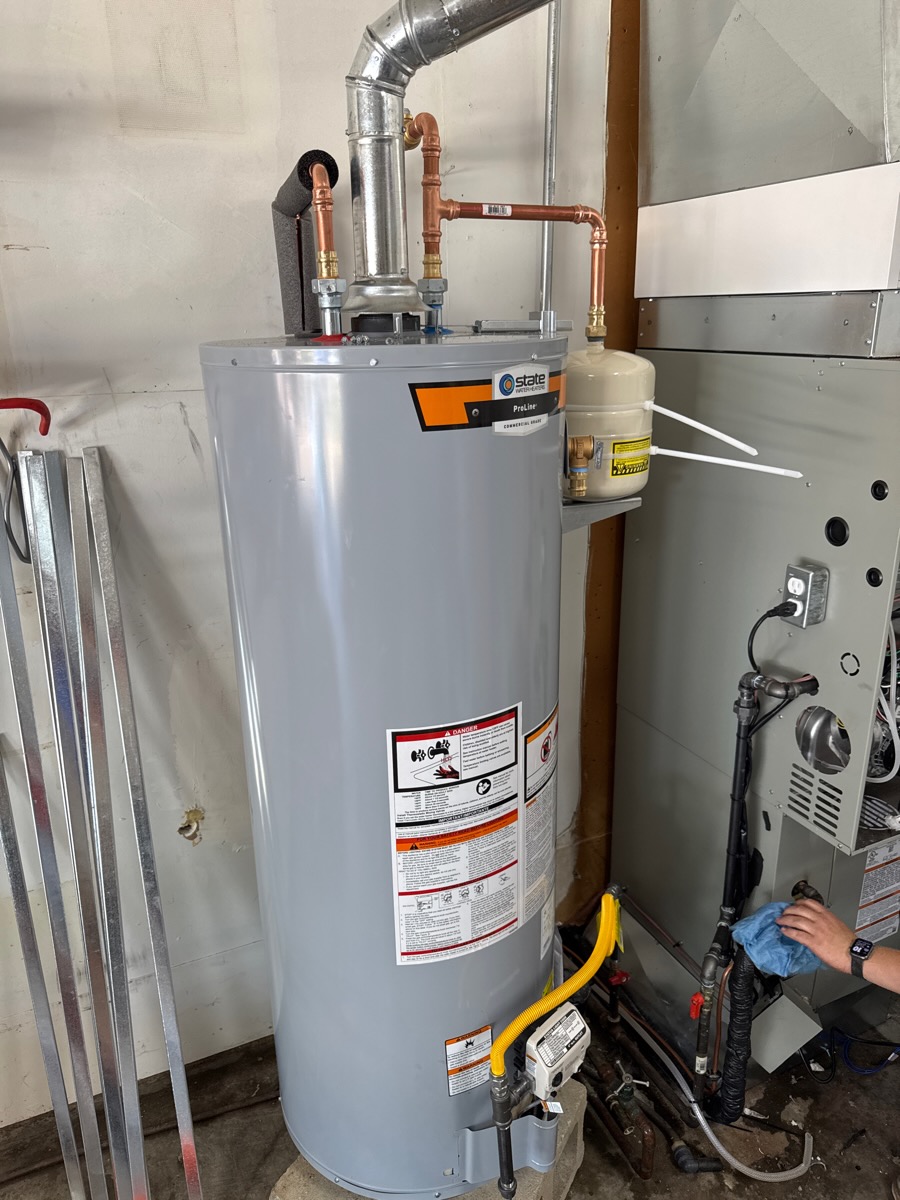 Optimize your comfort with Lanz Plumbing, Heating & Cooling's expert water heater and HVAC solutions.