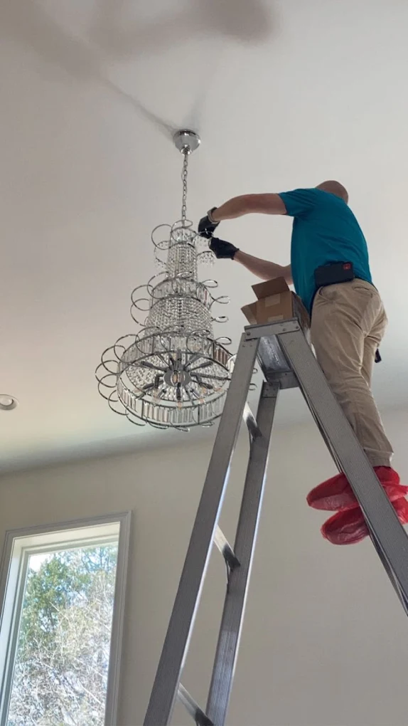 Experience the elegance of professional lighting installations with Dawson's Electric & Air.