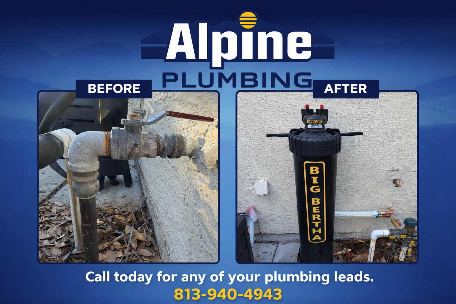 Experience top-tier plumbing solutions with Alpine Plumbing's expert services, ensuring superior upgrades every time. Call today for any of your plumbing needs.