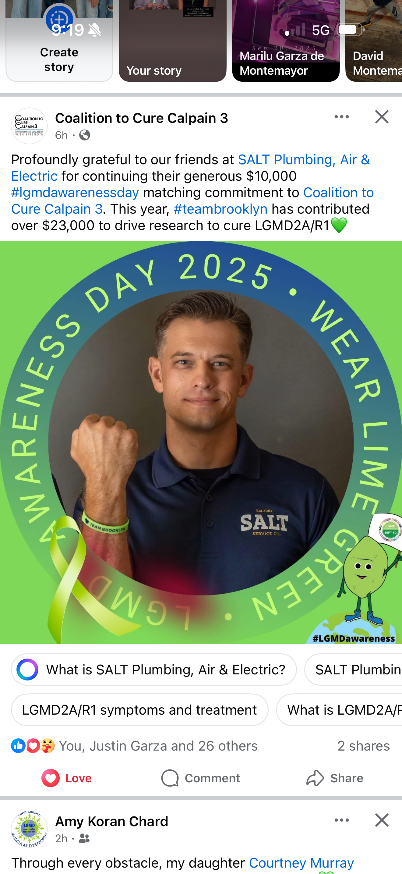 Join SALT Plumbing, Air & Electric in supporting LGMD Awareness Day 2025 as we proudly drive research and awareness for a brighter future.
