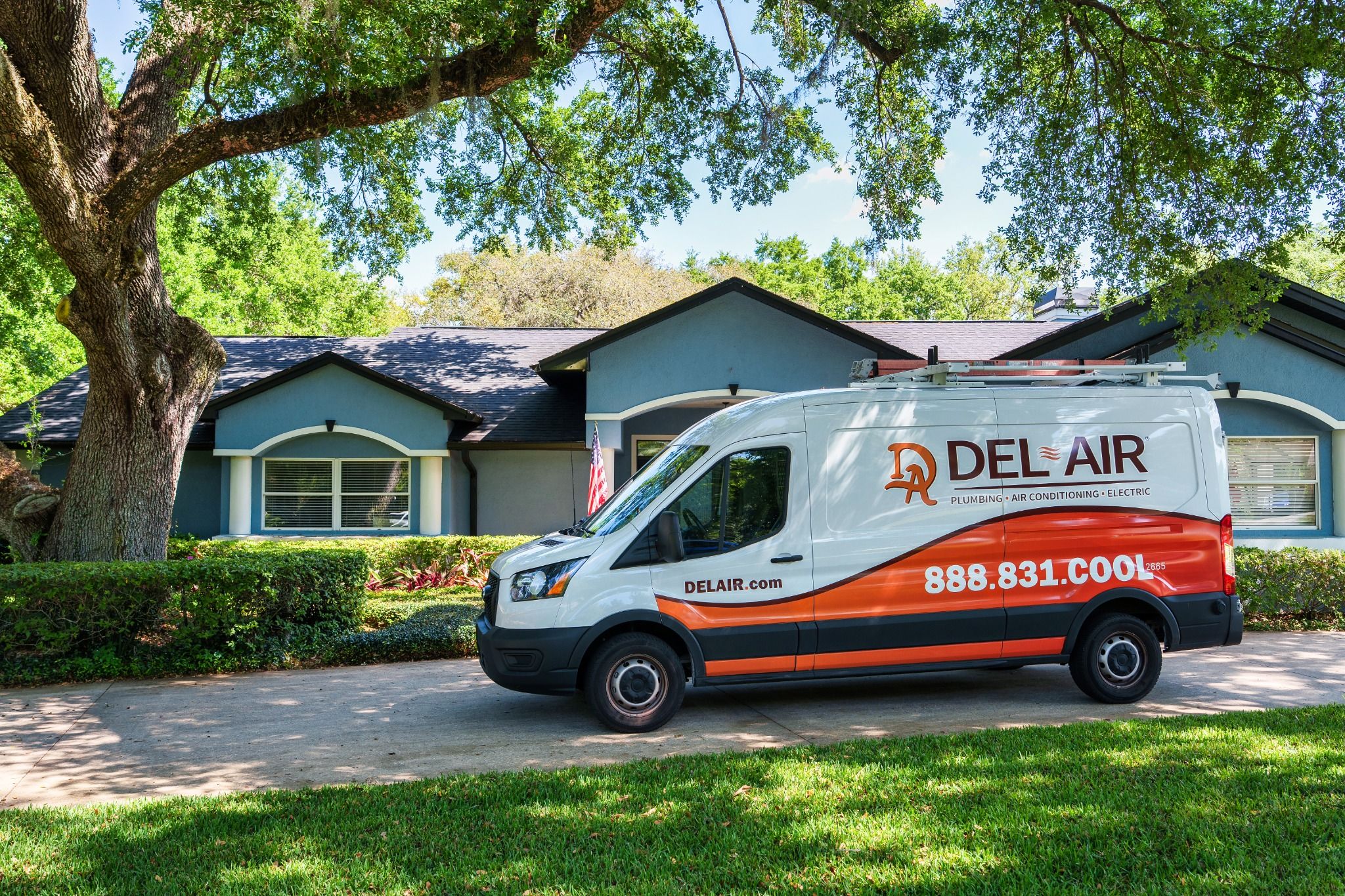 Trust Del-Air Heating, Air Conditioning, Plumbing and Electrical for prompt, professional service at your home that shows care and reliability.