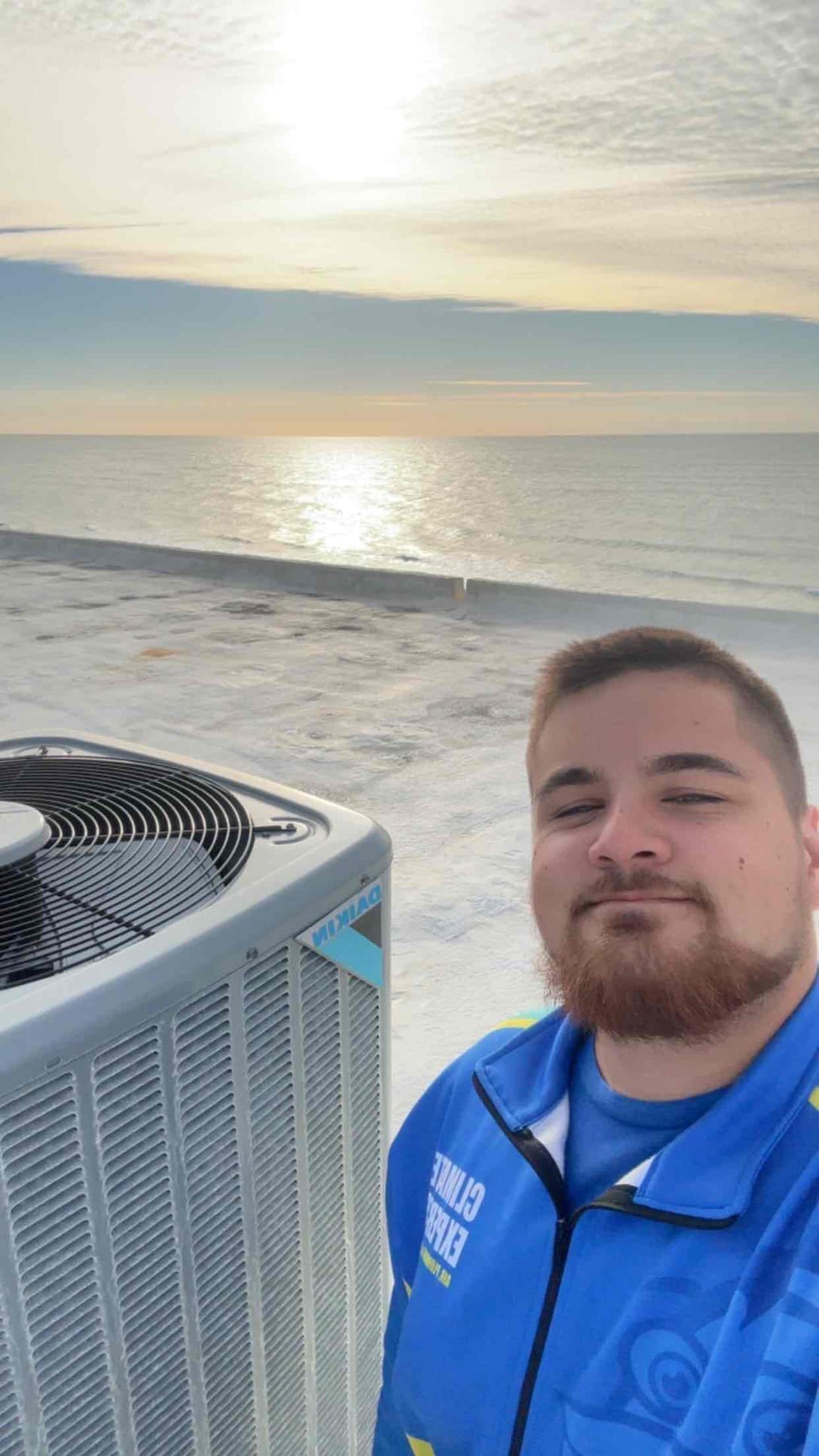 At Climate Experts Air, Plumbing & Electric, our team is committed to excellence as showcased in outdoor HVAC installations, ensuring your comfort under every sky.